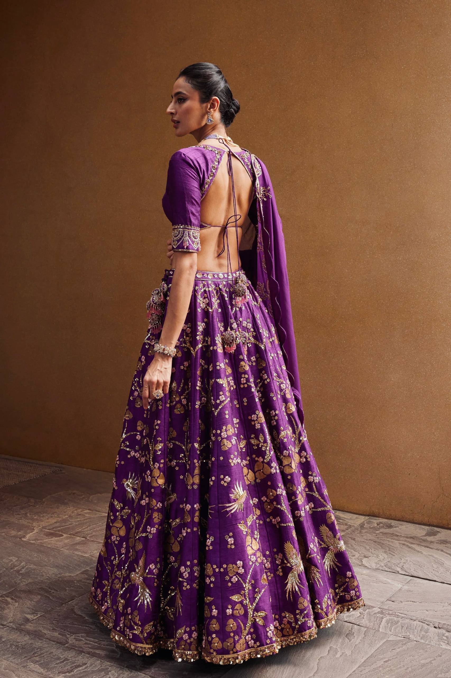 WRAPPED IN ROYAL LEHENGA