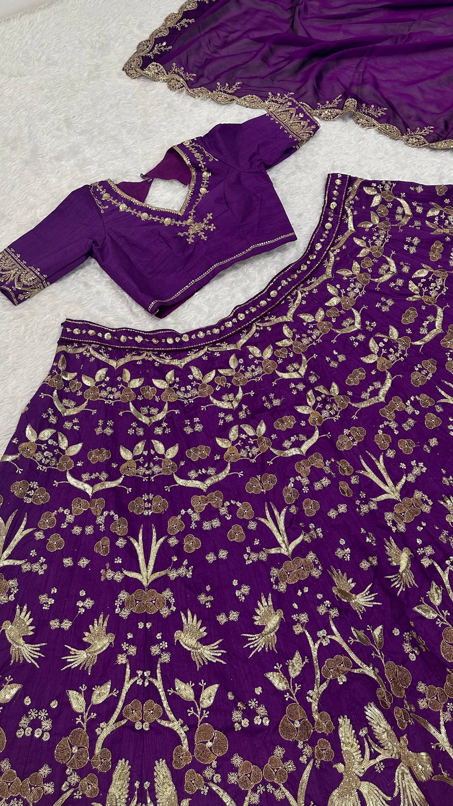 WRAPPED IN ROYAL LEHENGA