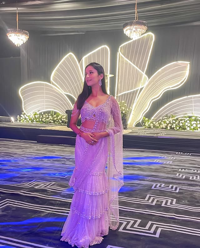 RUFFLE SAREE