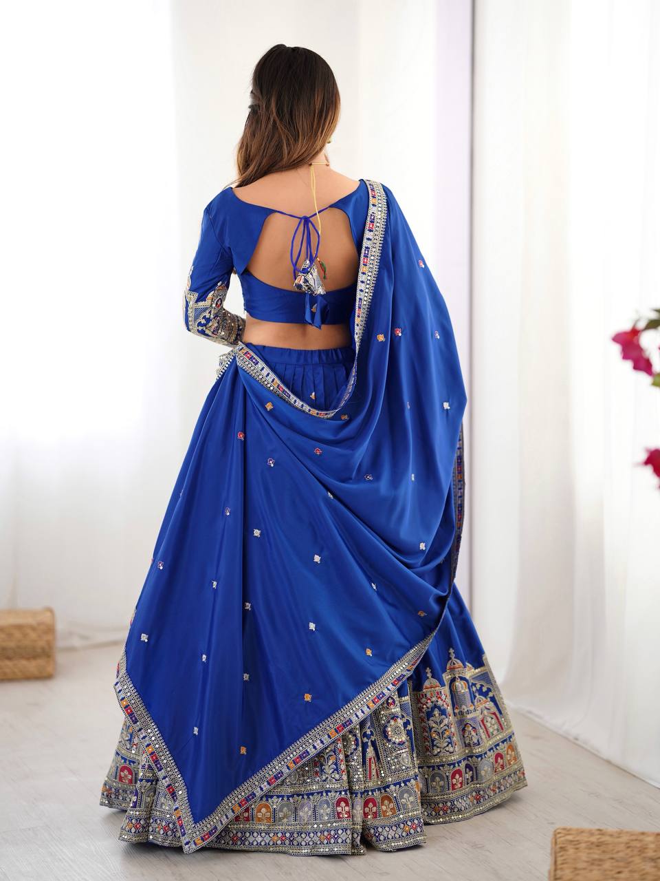 REAL MODELLING BEST SELLER LEHENGA BLUE