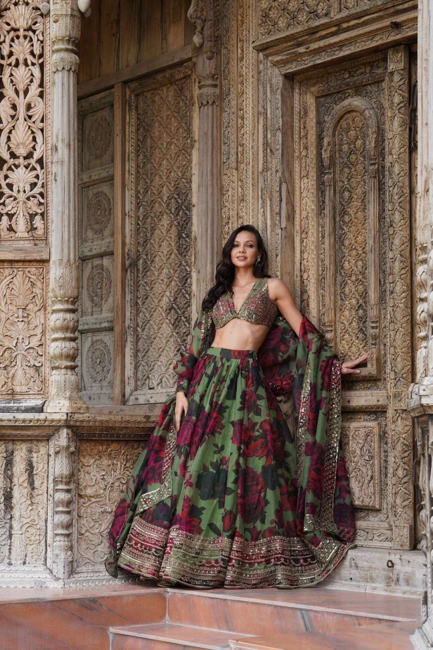 FLORAL LEHENGA