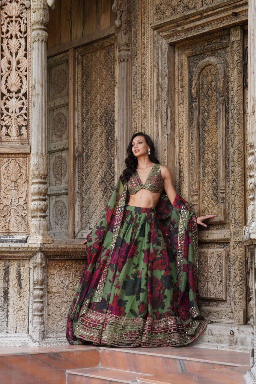 FLORAL LEHENGA