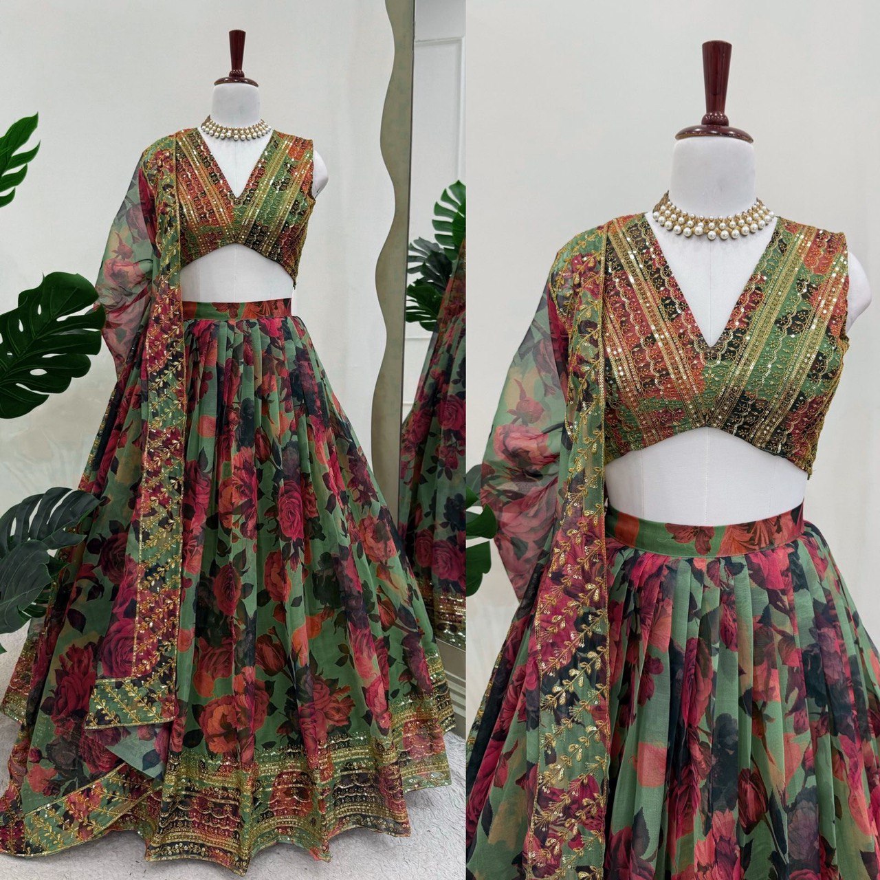 FLORAL LEHENGA