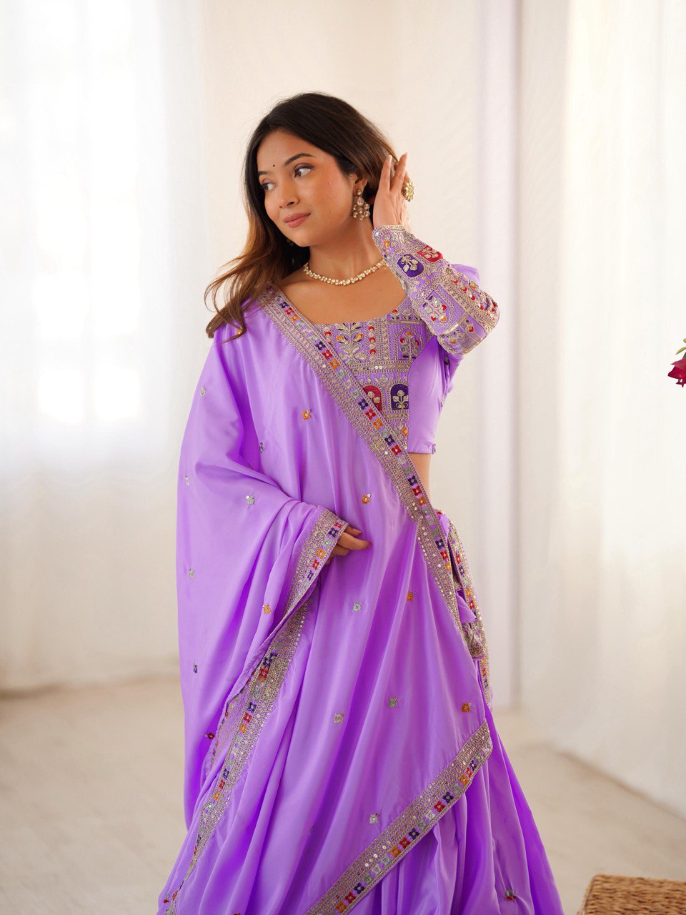 REAL MODELLING BEST SELLER LEHENGA PURPLE
