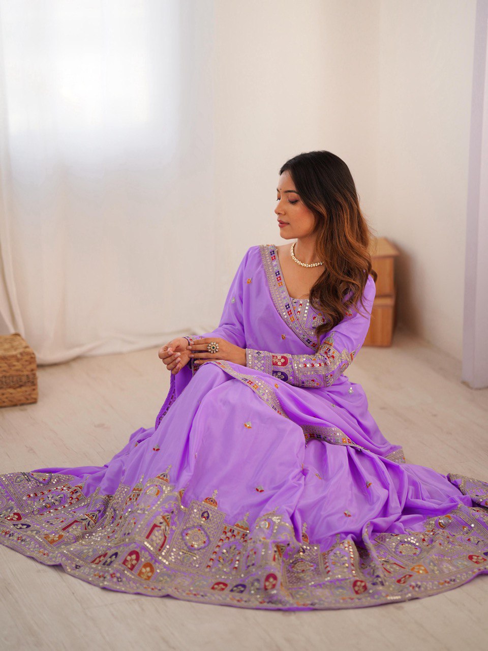 REAL MODELLING BEST SELLER LEHENGA PURPLE