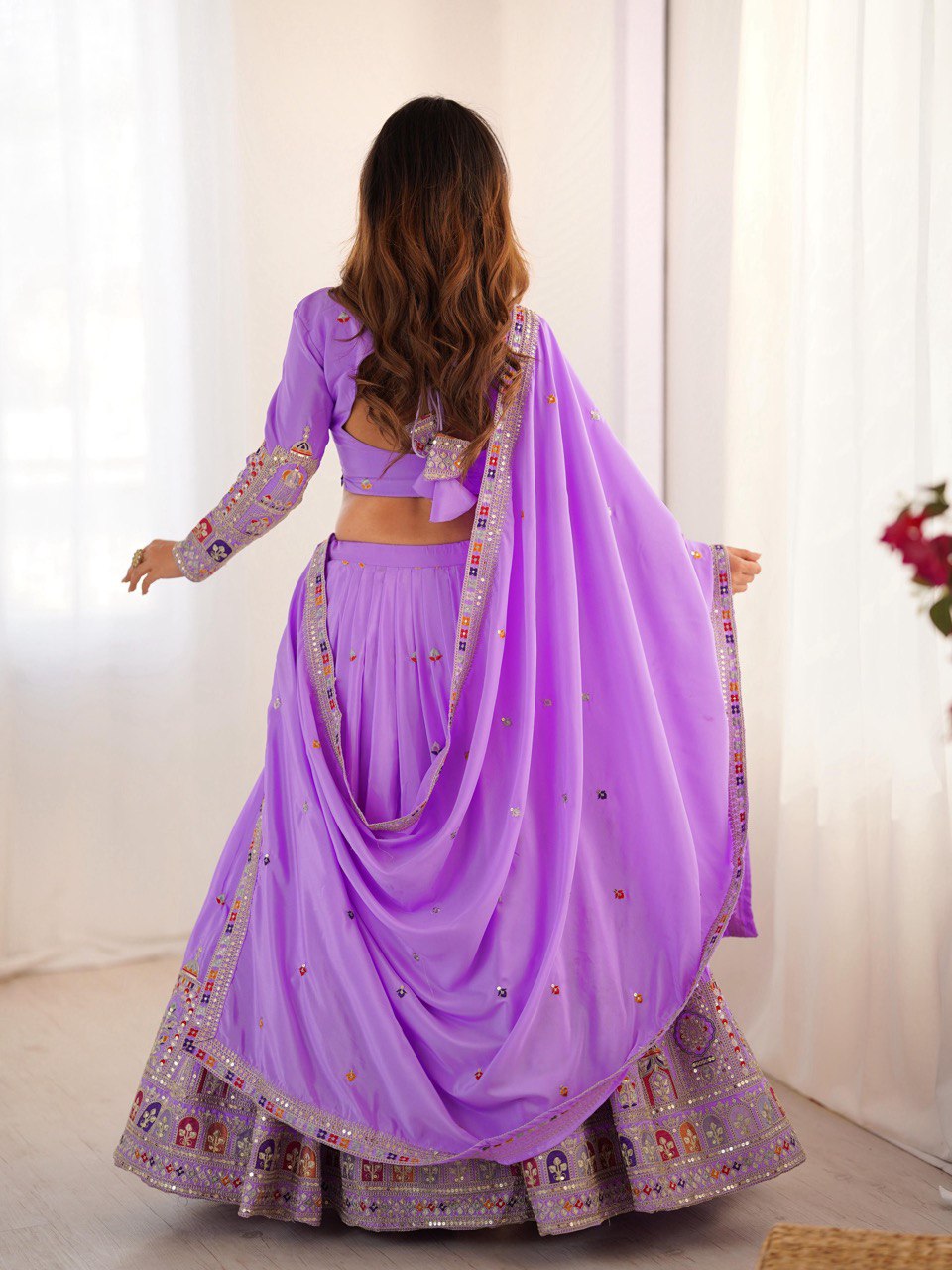 REAL MODELLING BEST SELLER LEHENGA PURPLE