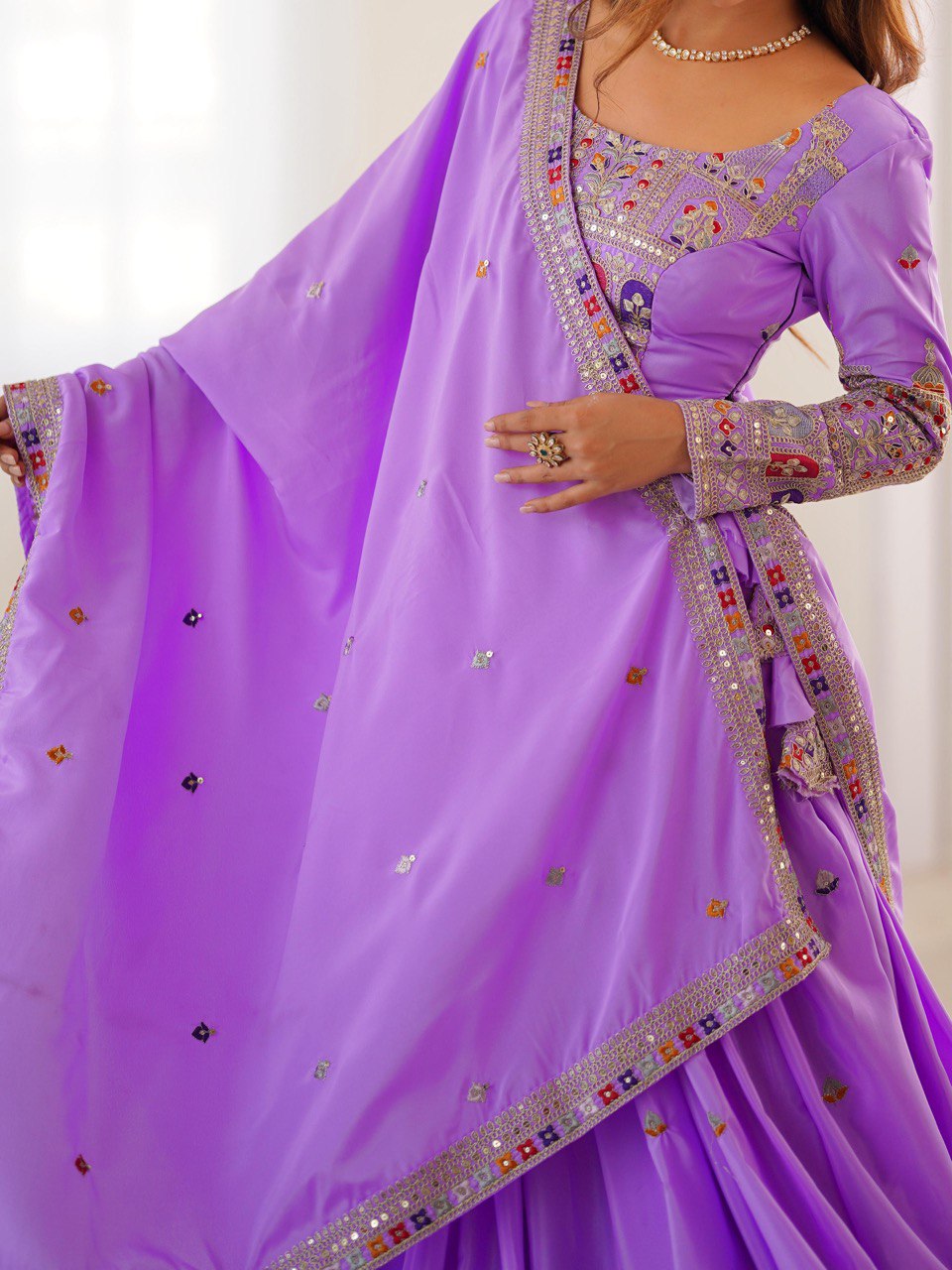 REAL MODELLING BEST SELLER LEHENGA PURPLE