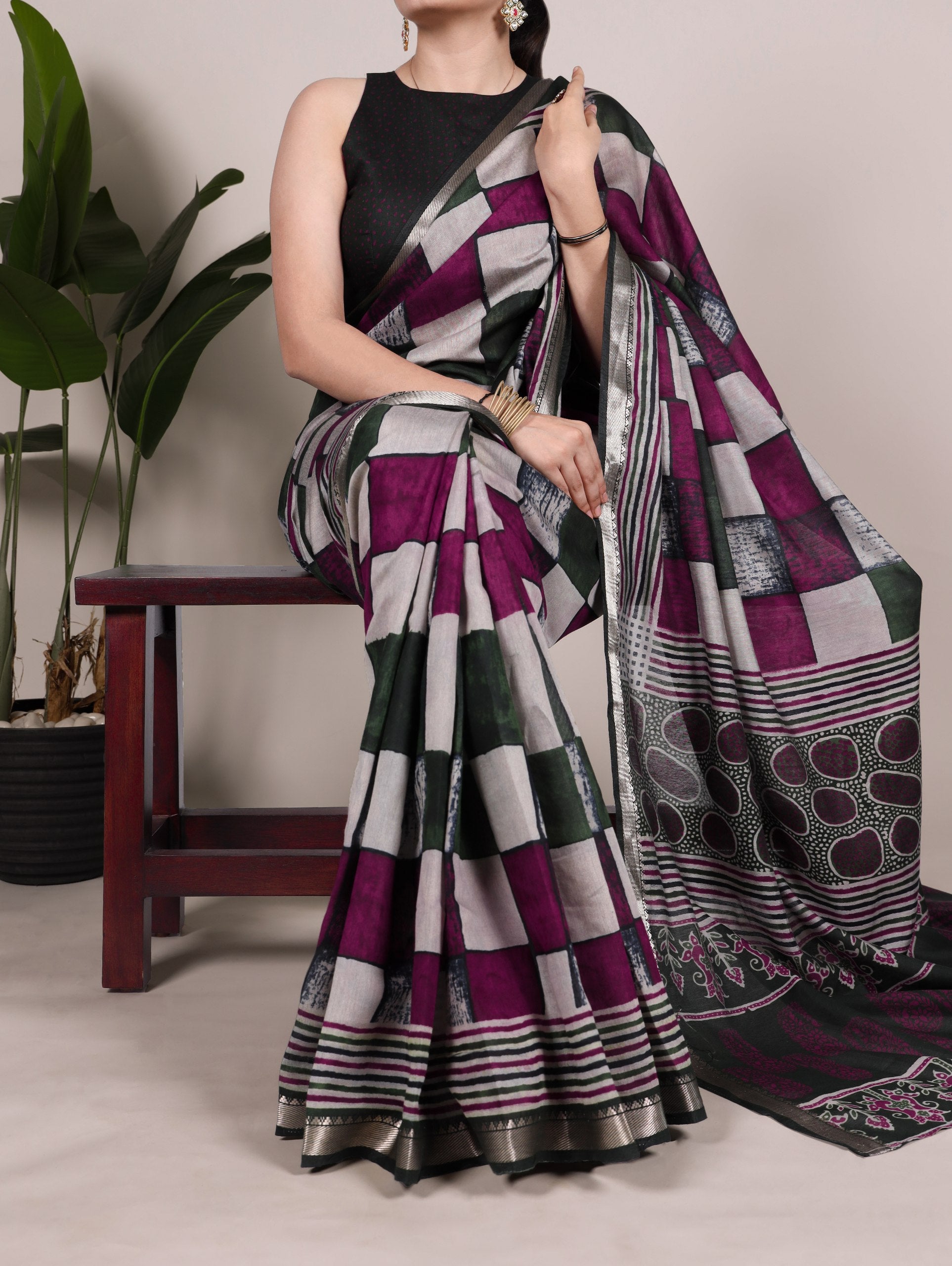 VISCOSE CHANDERI SAREES