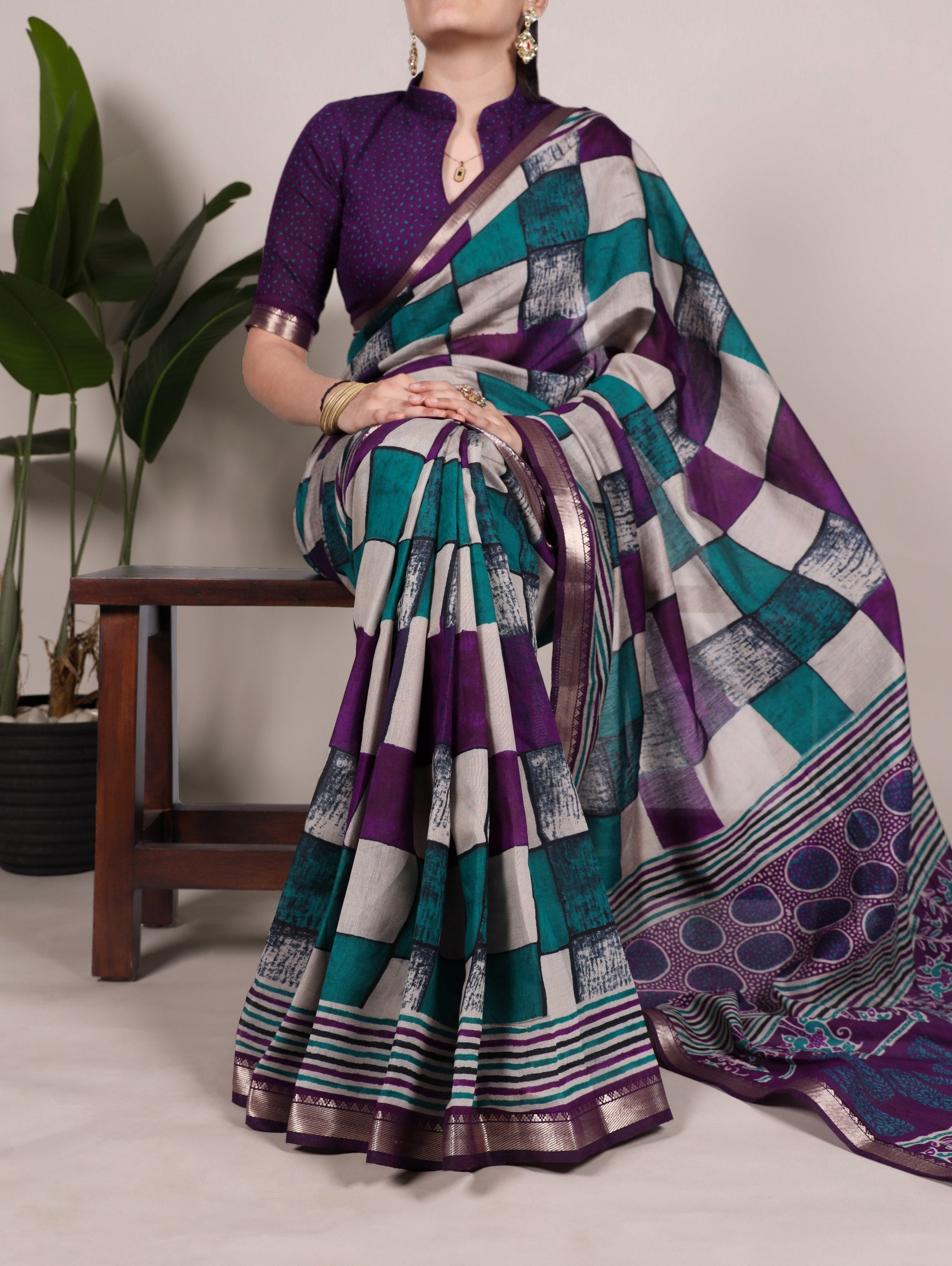 VISCOSE CHANDERI SAREES