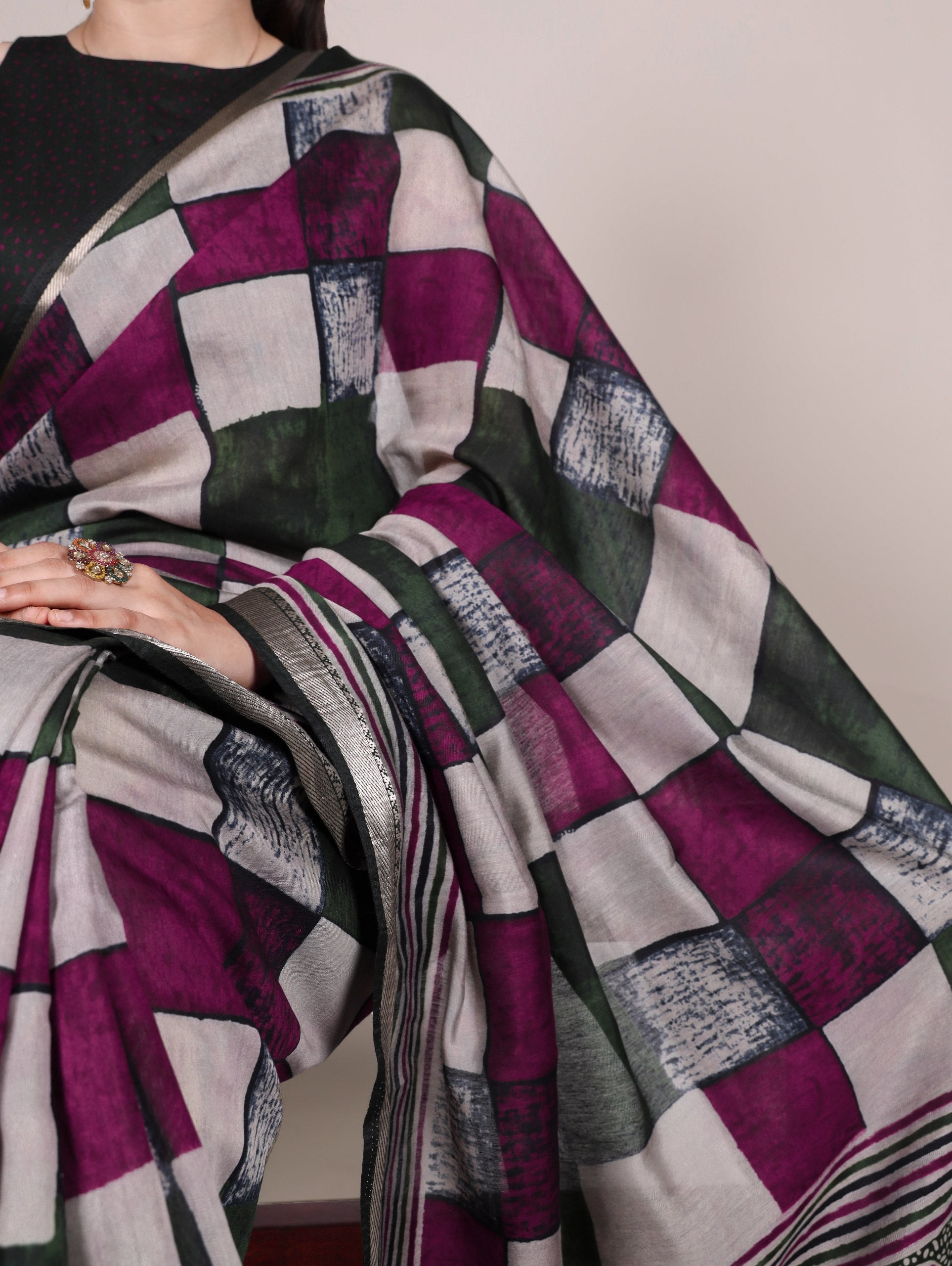 VISCOSE CHANDERI SAREES
