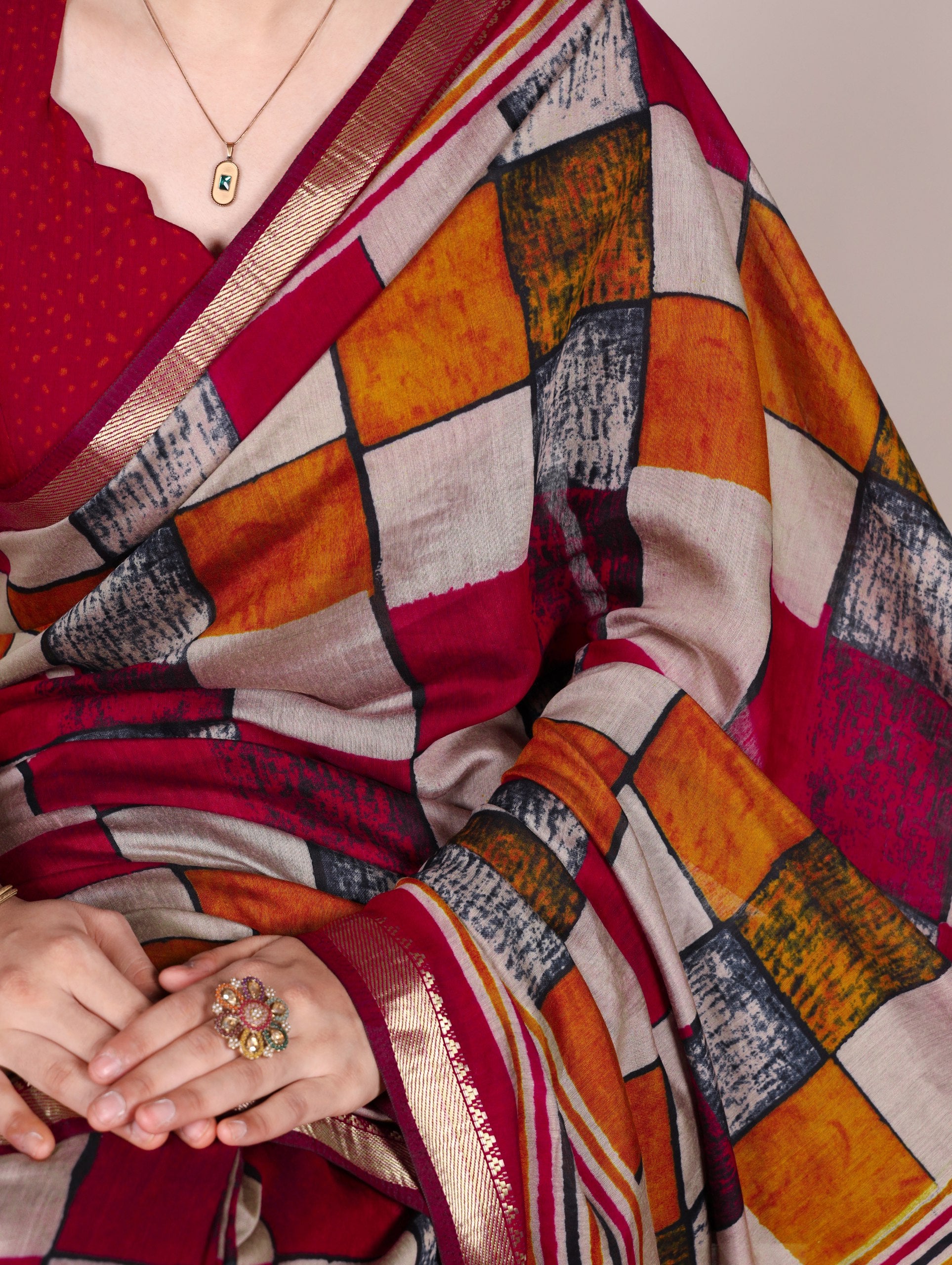 VISCOSE CHANDERI SAREES