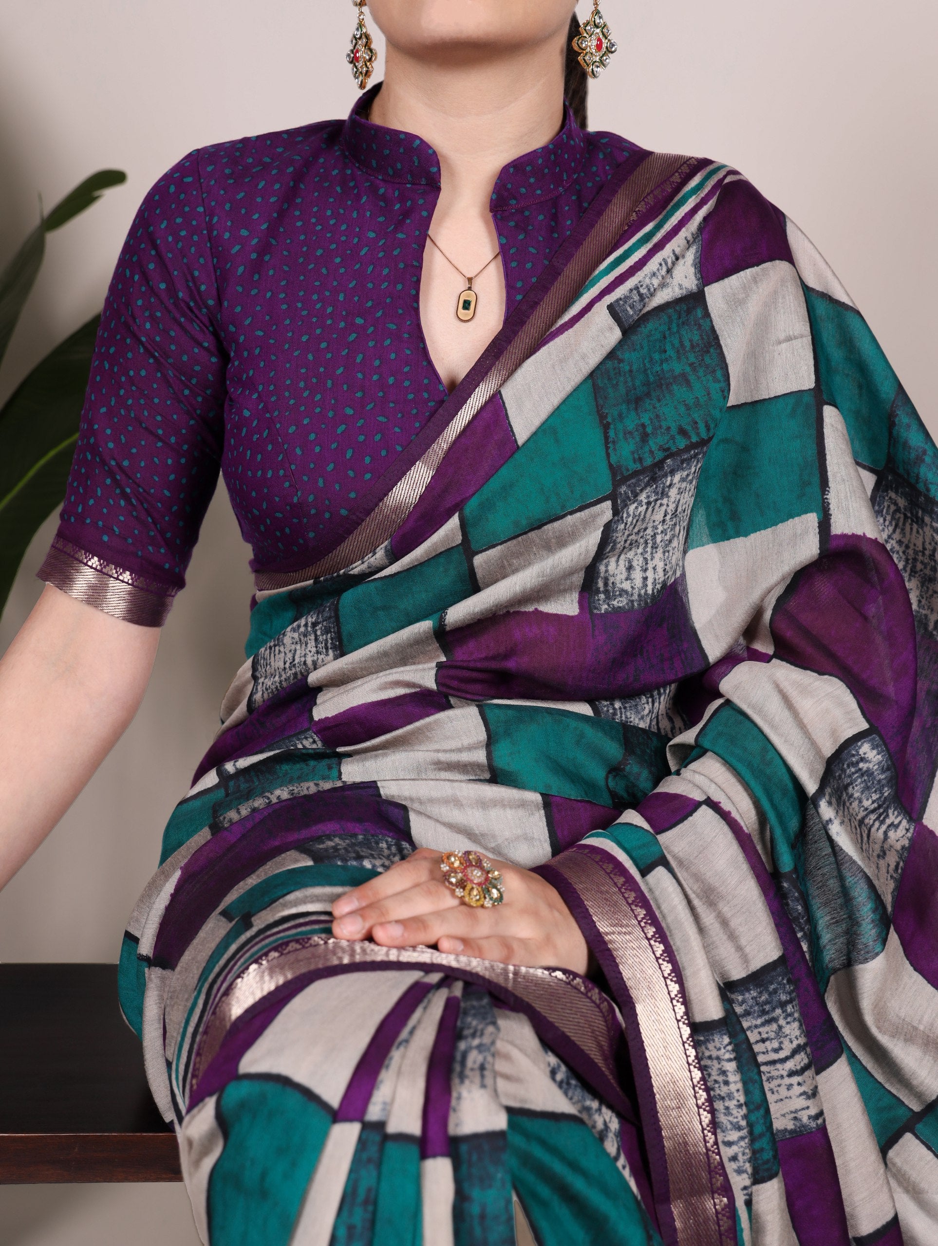 VISCOSE CHANDERI SAREES