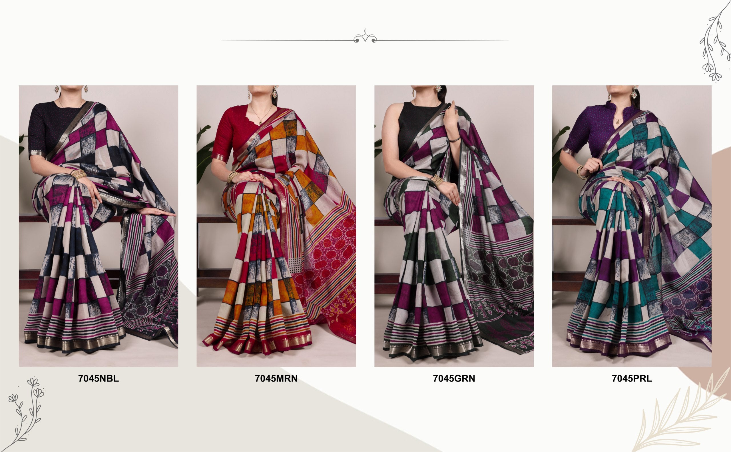 VISCOSE CHANDERI SAREES