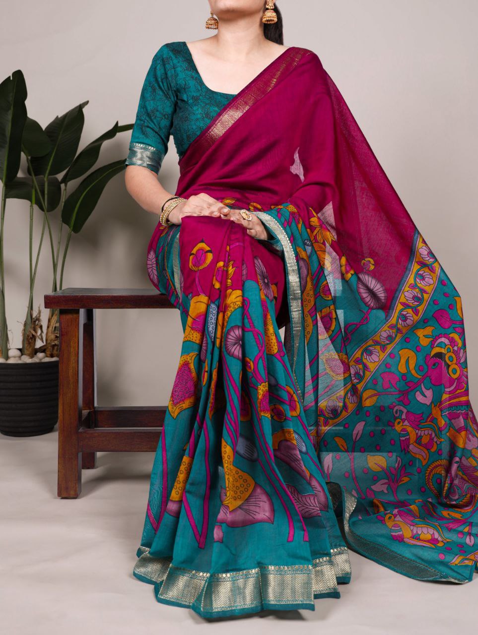 VISCOSE CHANDERI SAREES
