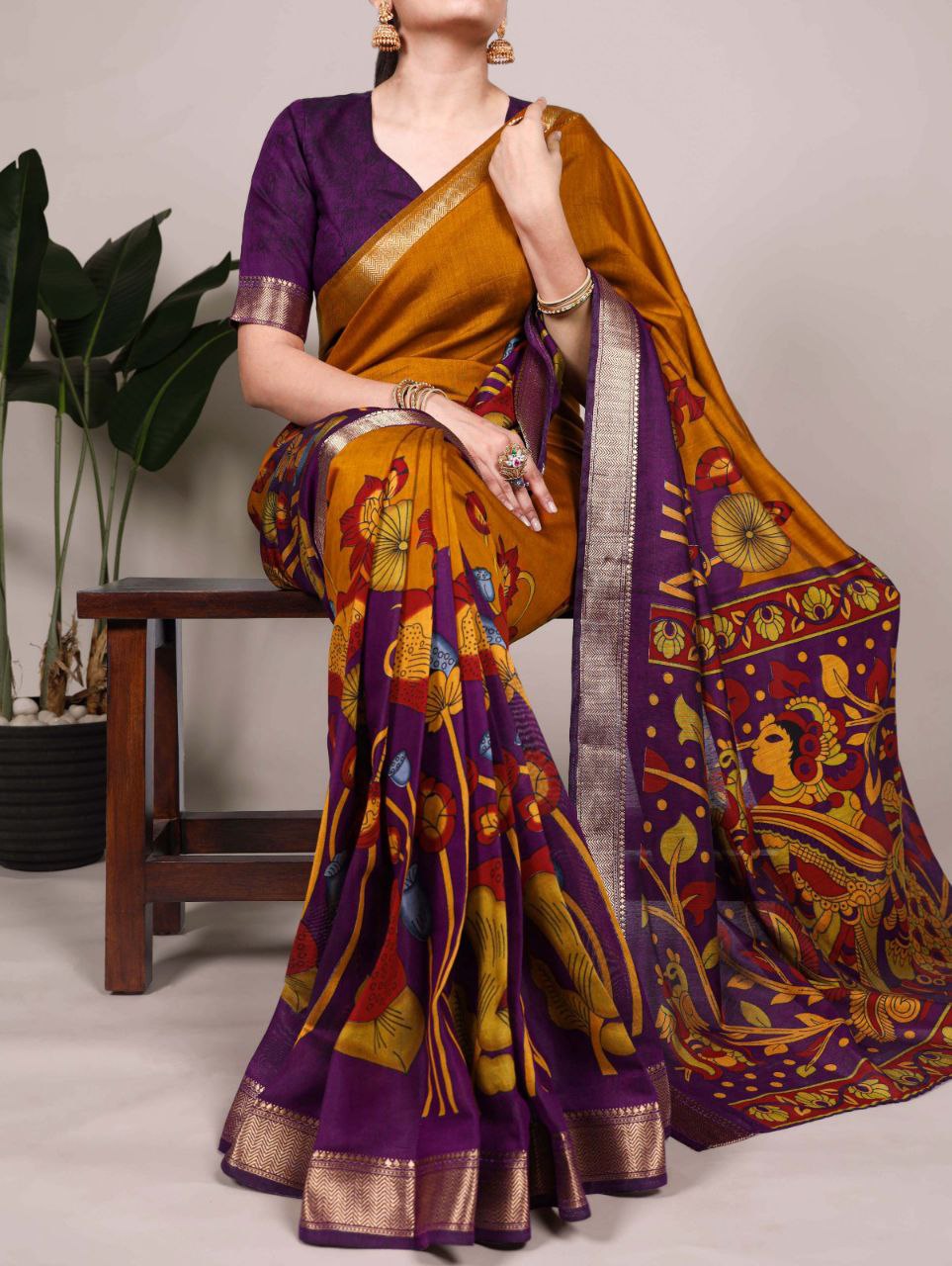 VISCOSE CHANDERI SAREES