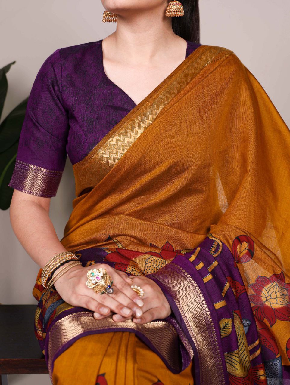 VISCOSE CHANDERI SAREES