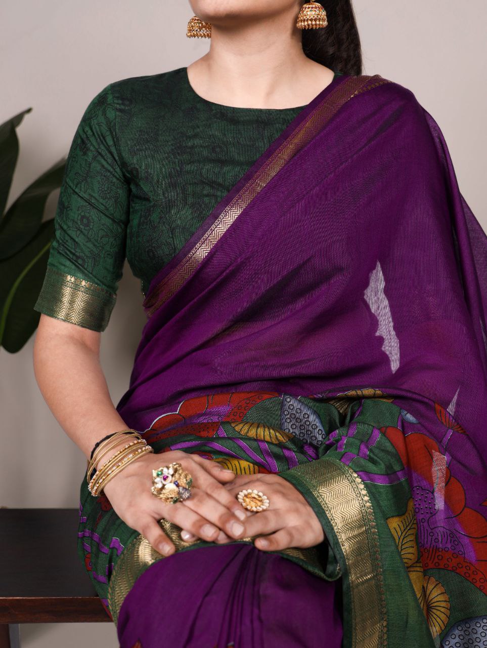 VISCOSE CHANDERI SAREES