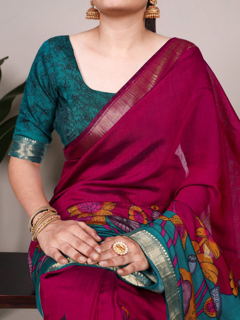 VISCOSE CHANDERI SAREES