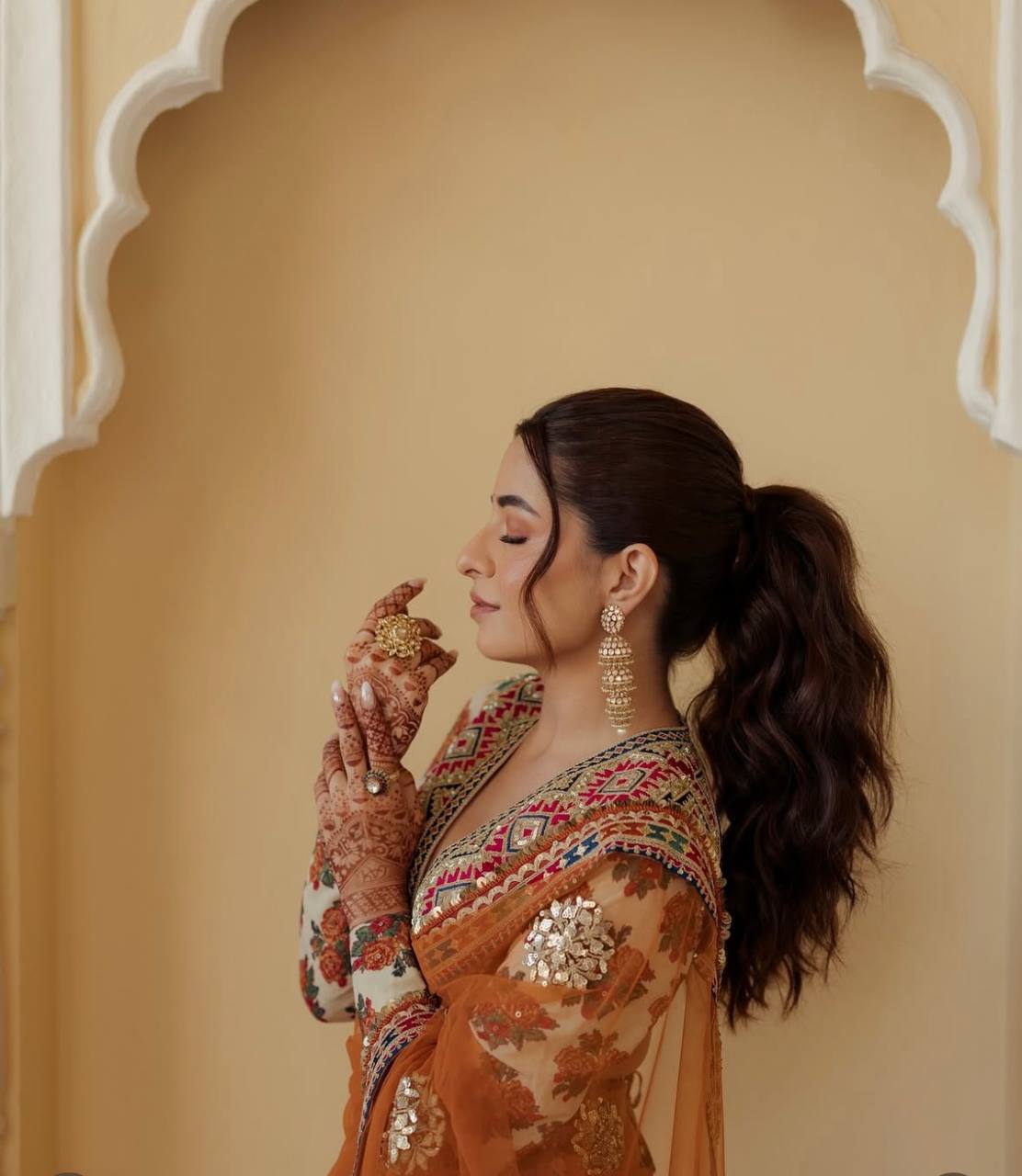 DIWALI SPECIAL SAREE WITH STITCHED BLOUSE