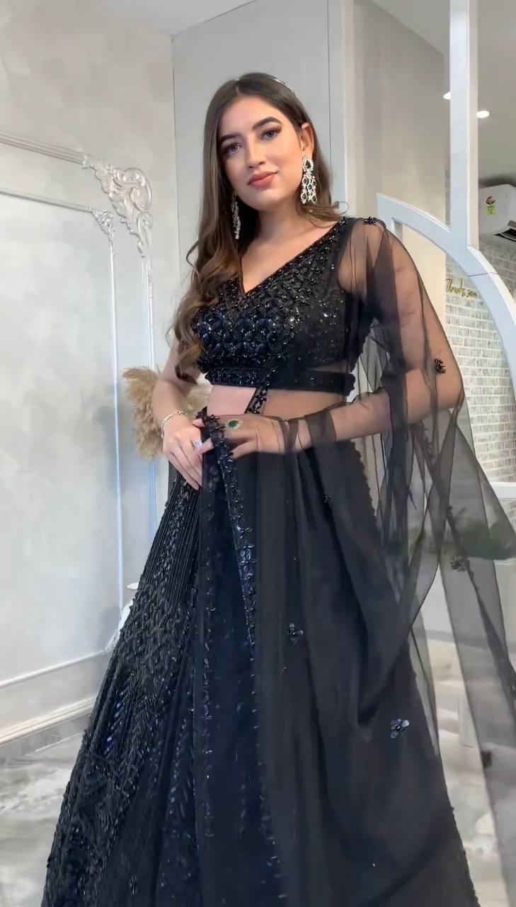BLACK LOVERS DIWALI LEHENGA