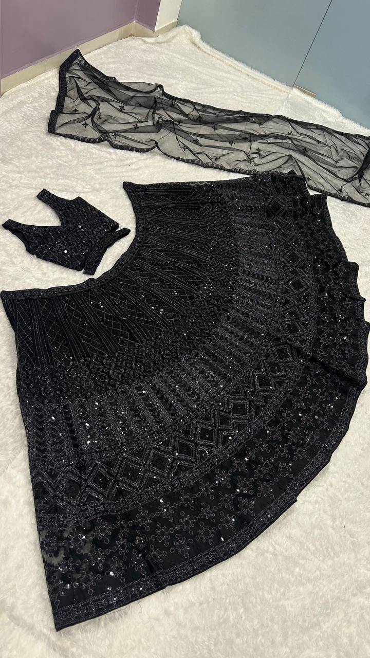 BLACK LOVERS DIWALI LEHENGA