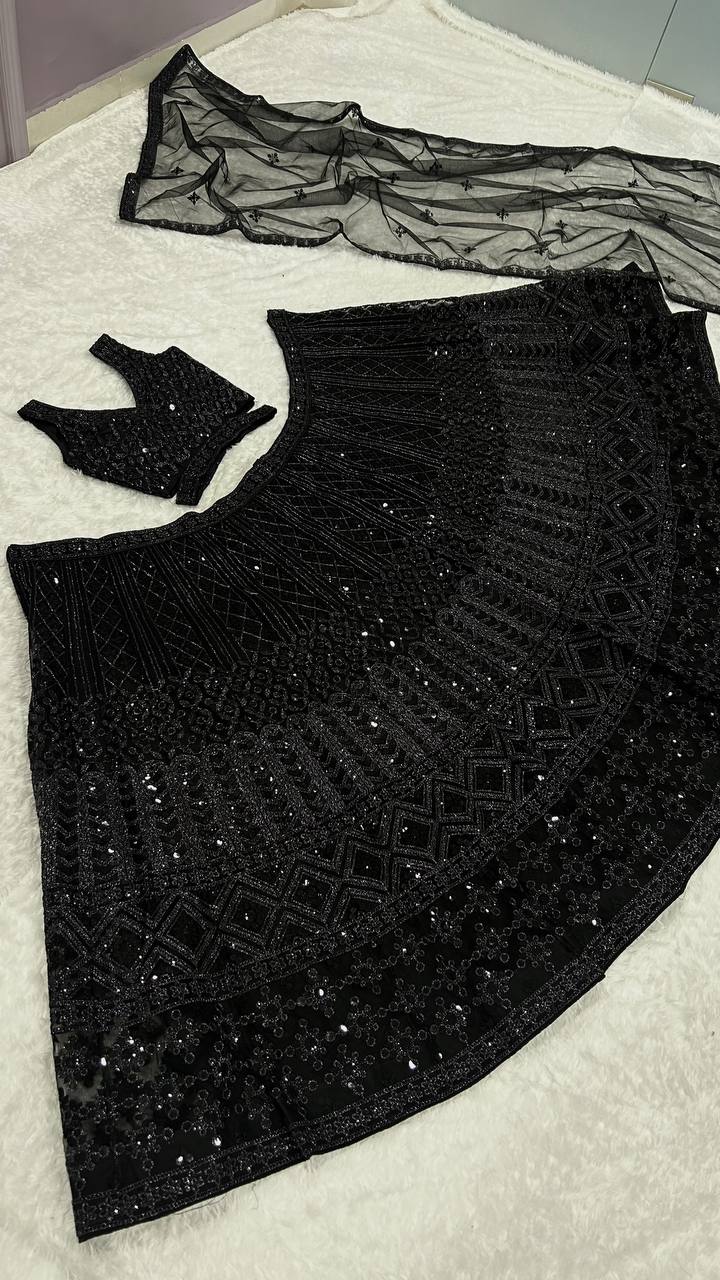 BLACK LOVERS DIWALI LEHENGA