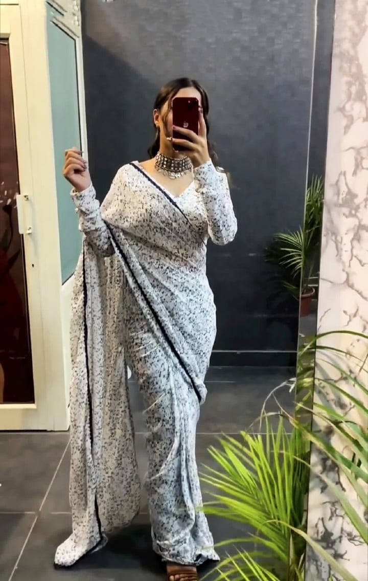 Georgette Ready To Wear Saree