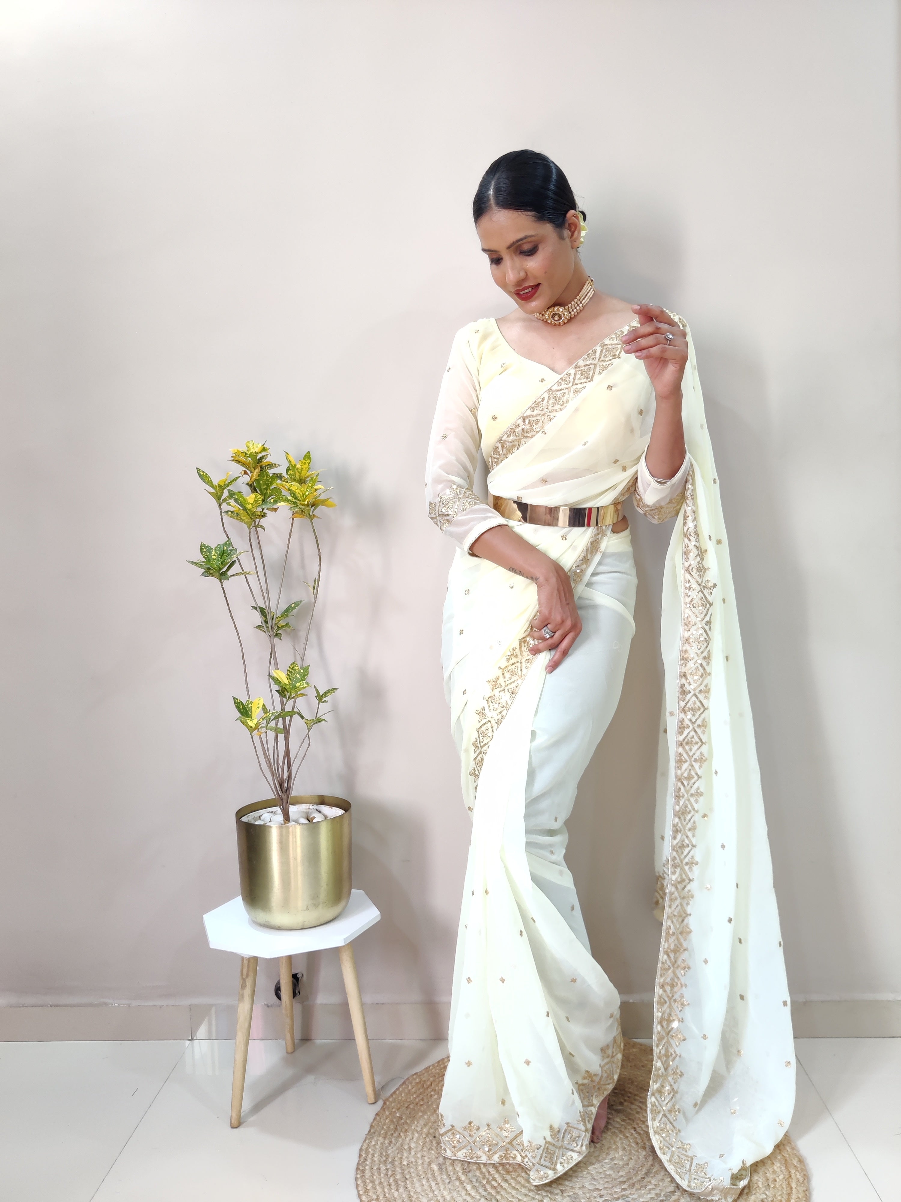 Georgette Ready To Wear Saree