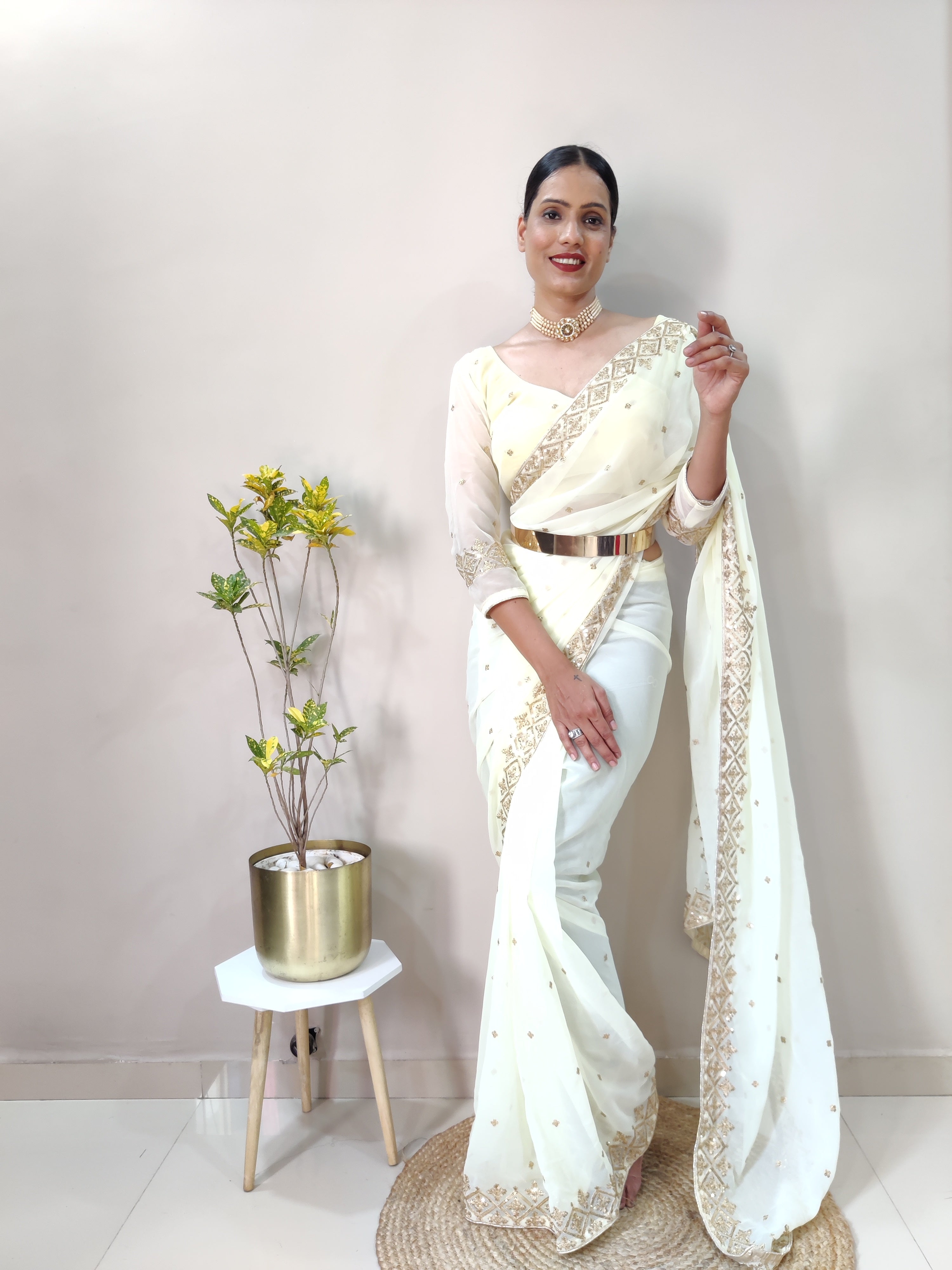 Georgette Ready To Wear Saree