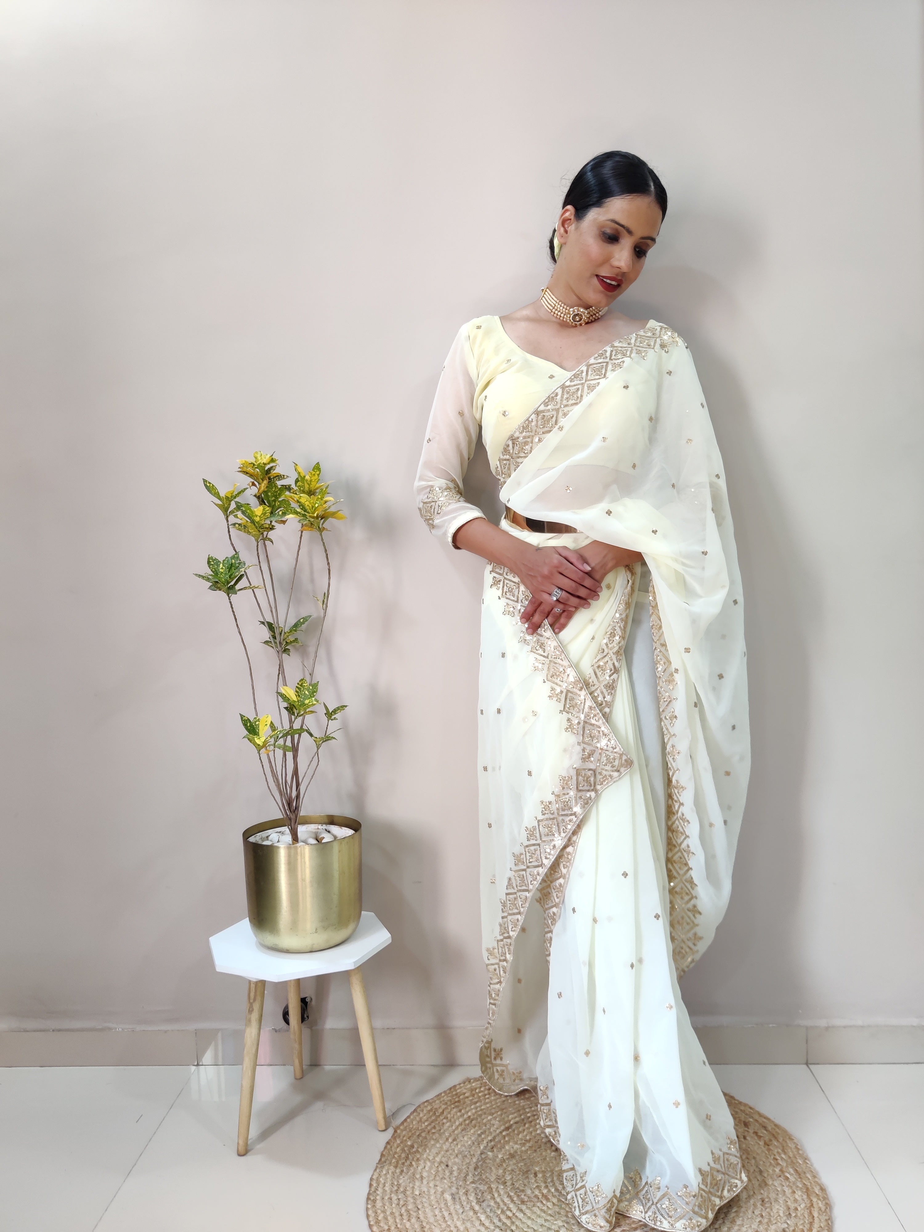 Georgette Ready To Wear Saree