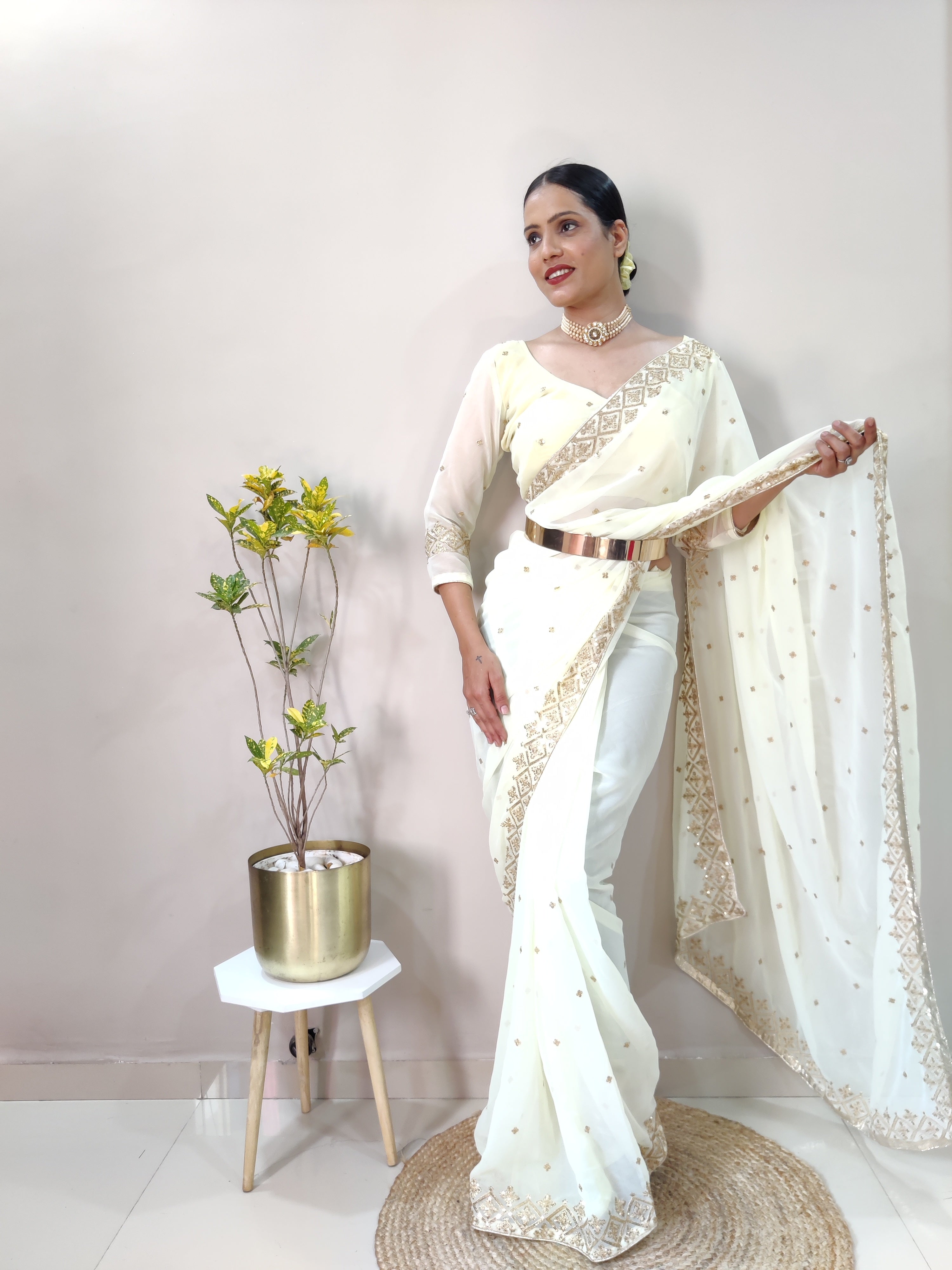 Georgette Ready To Wear Saree