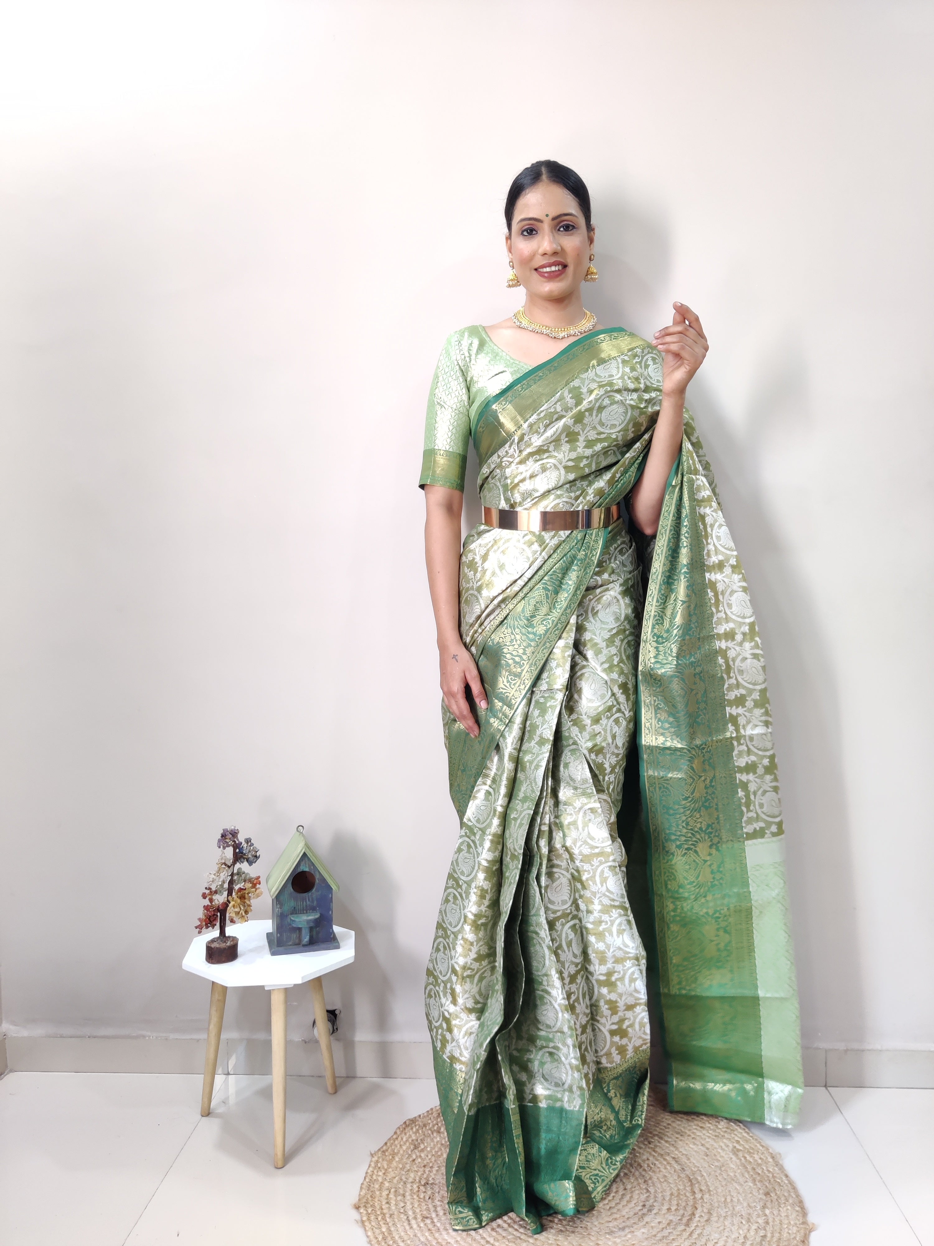 Kanchipuram Silk Ready To Wear Sarees