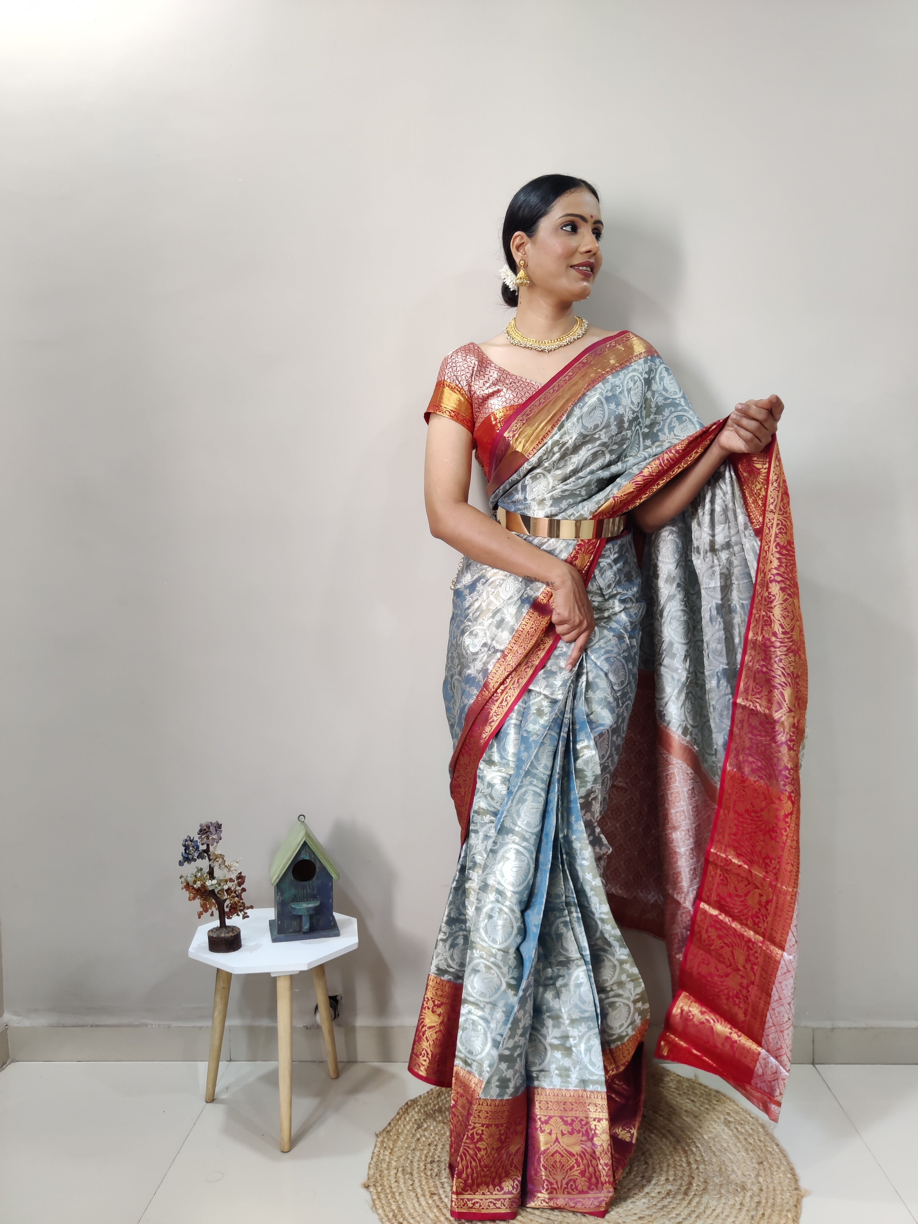 Kanchipuram Silk Ready To Wear Sarees