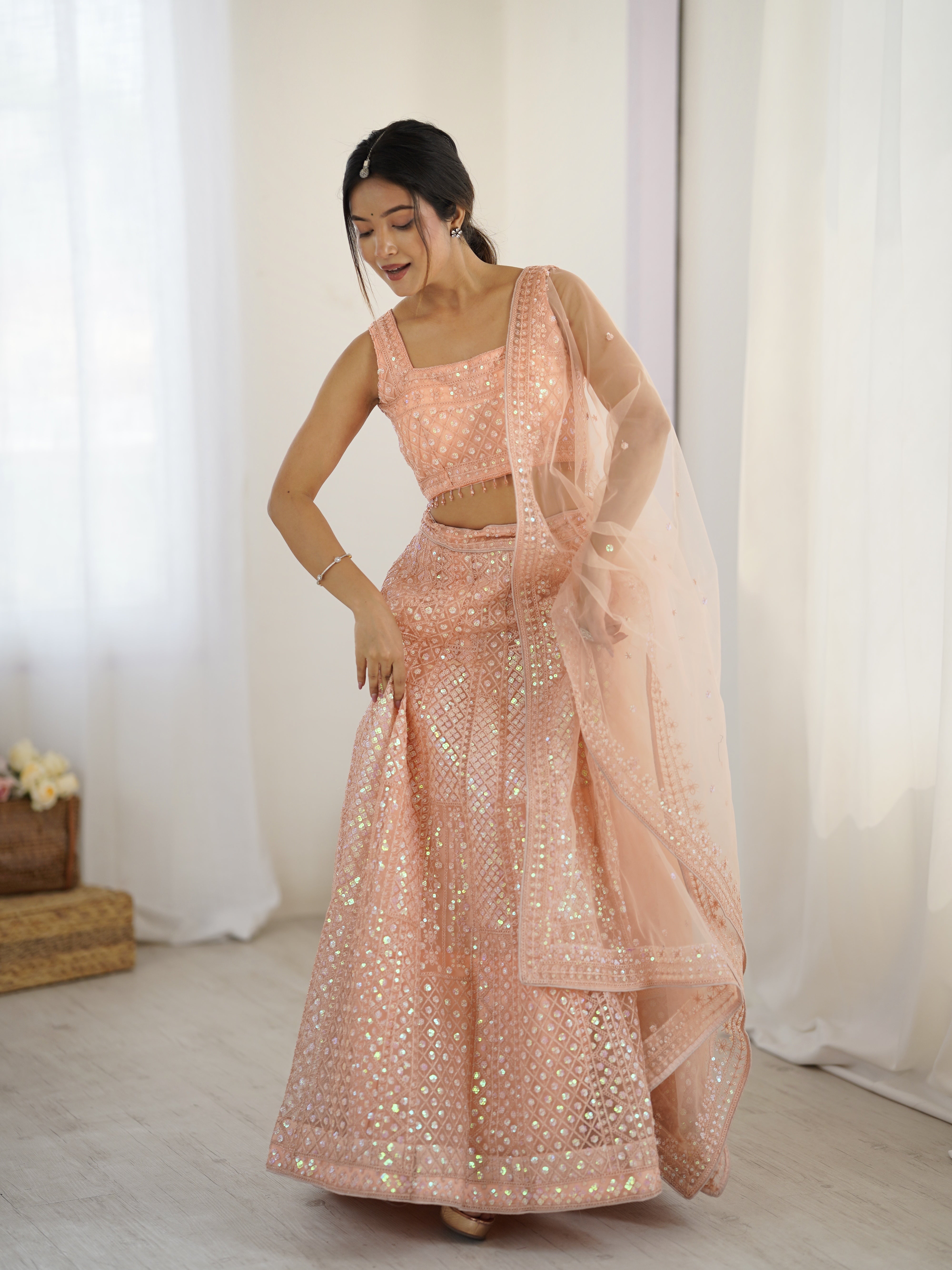 REAL SHOOT LEHENGA
