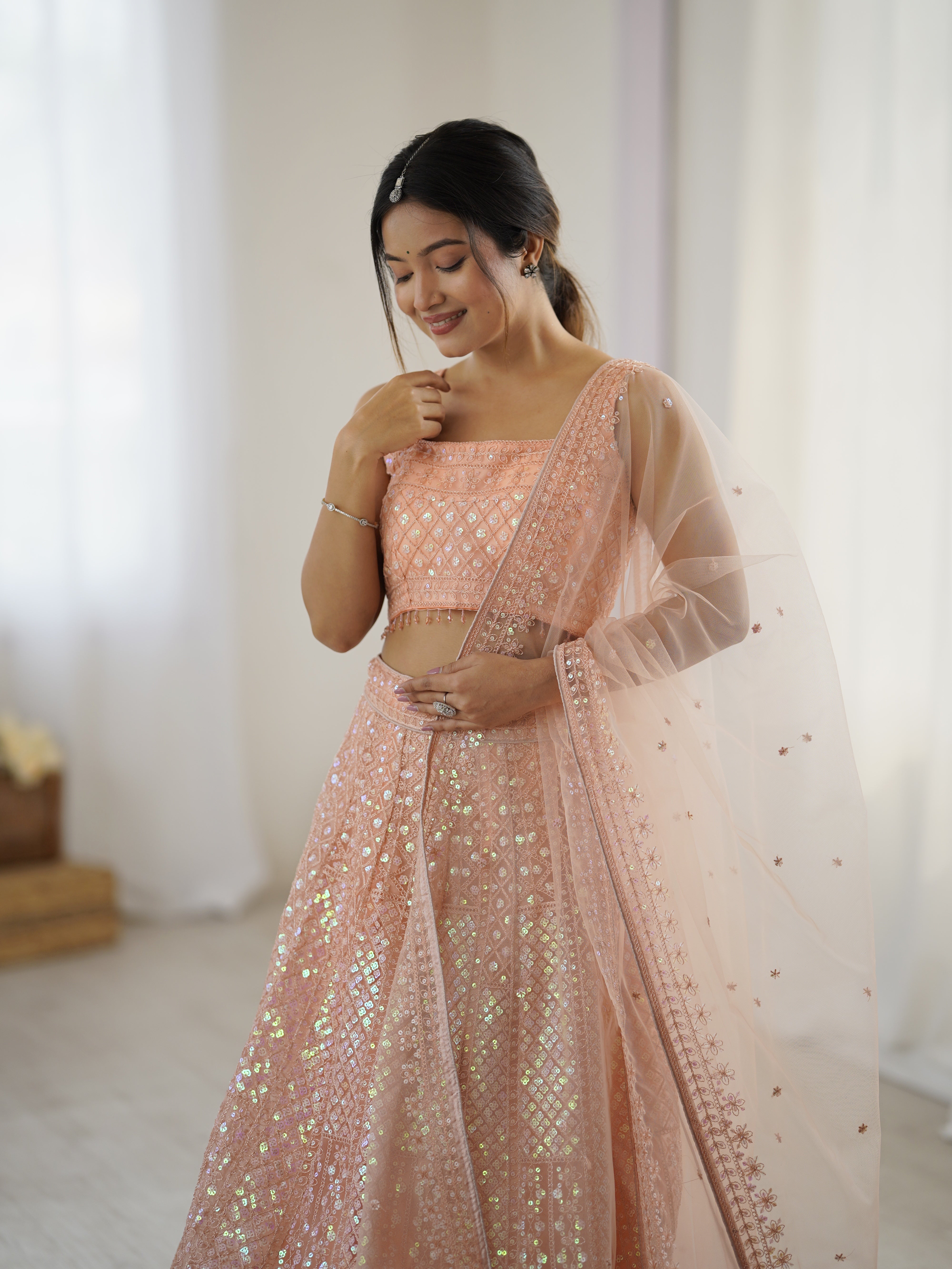 REAL SHOOT LEHENGA