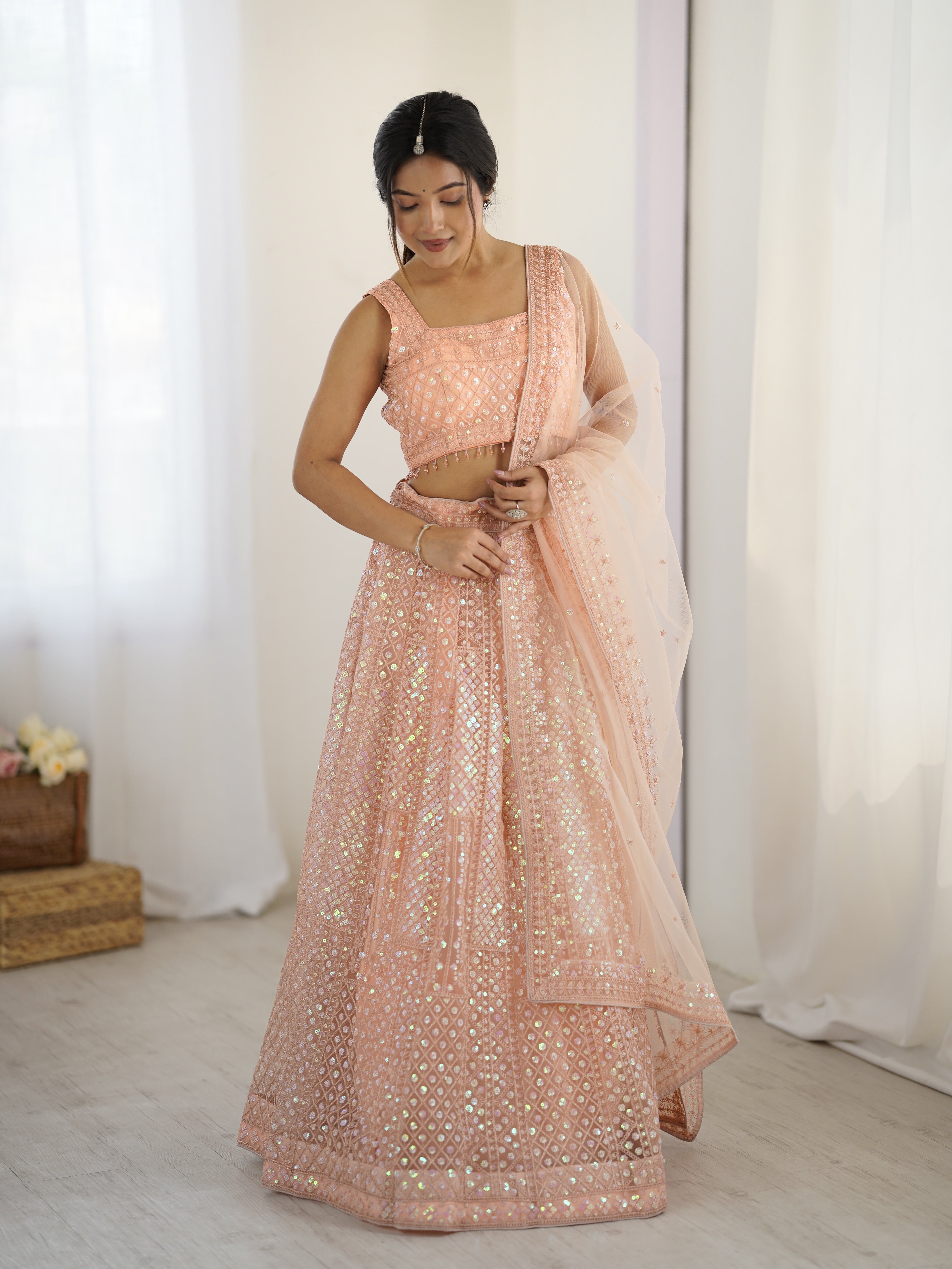REAL SHOOT LEHENGA
