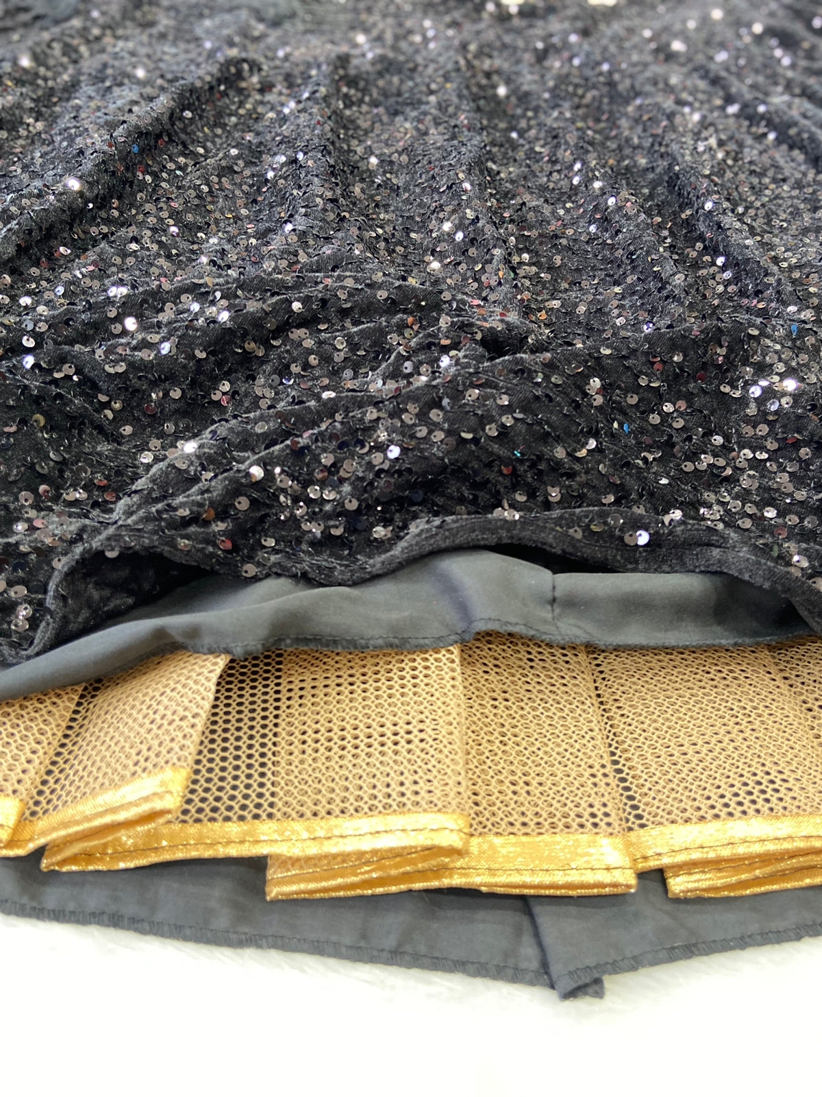 BLACK SEQUINS LEHENGA