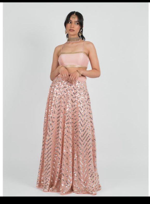 PEACH LEHENGA