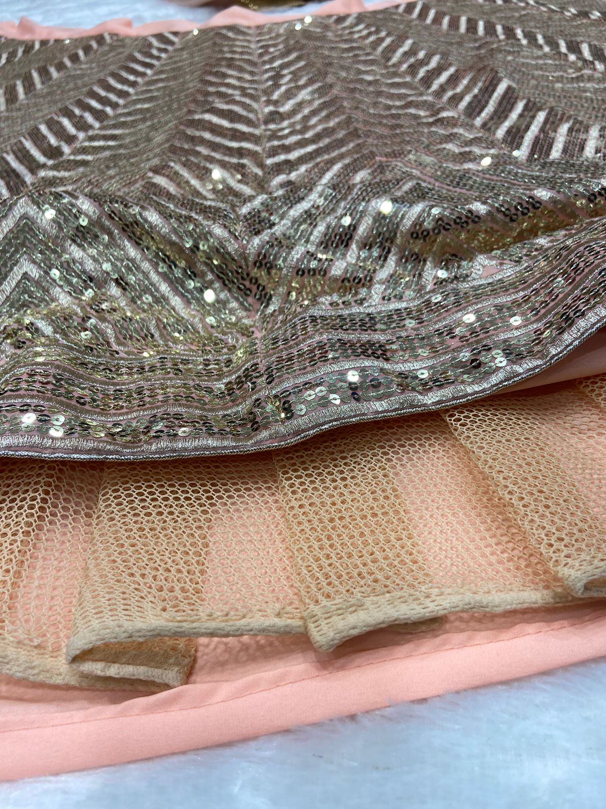 PEACH LEHENGA