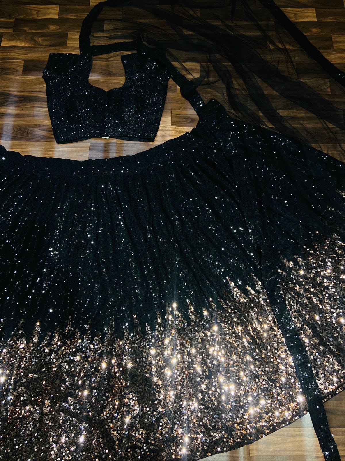 Black Hot Selling Lehenga