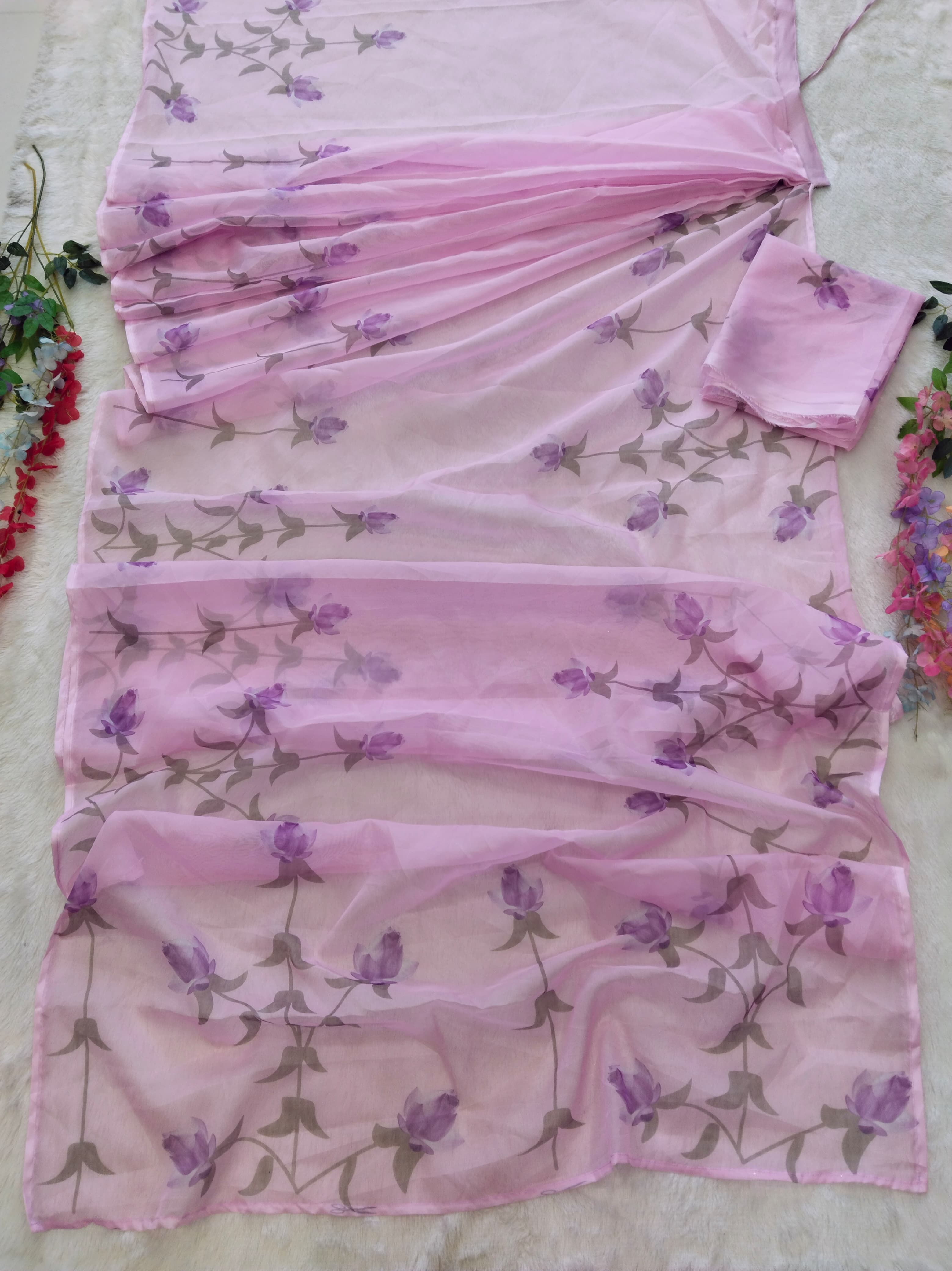 Floral Taby Saree