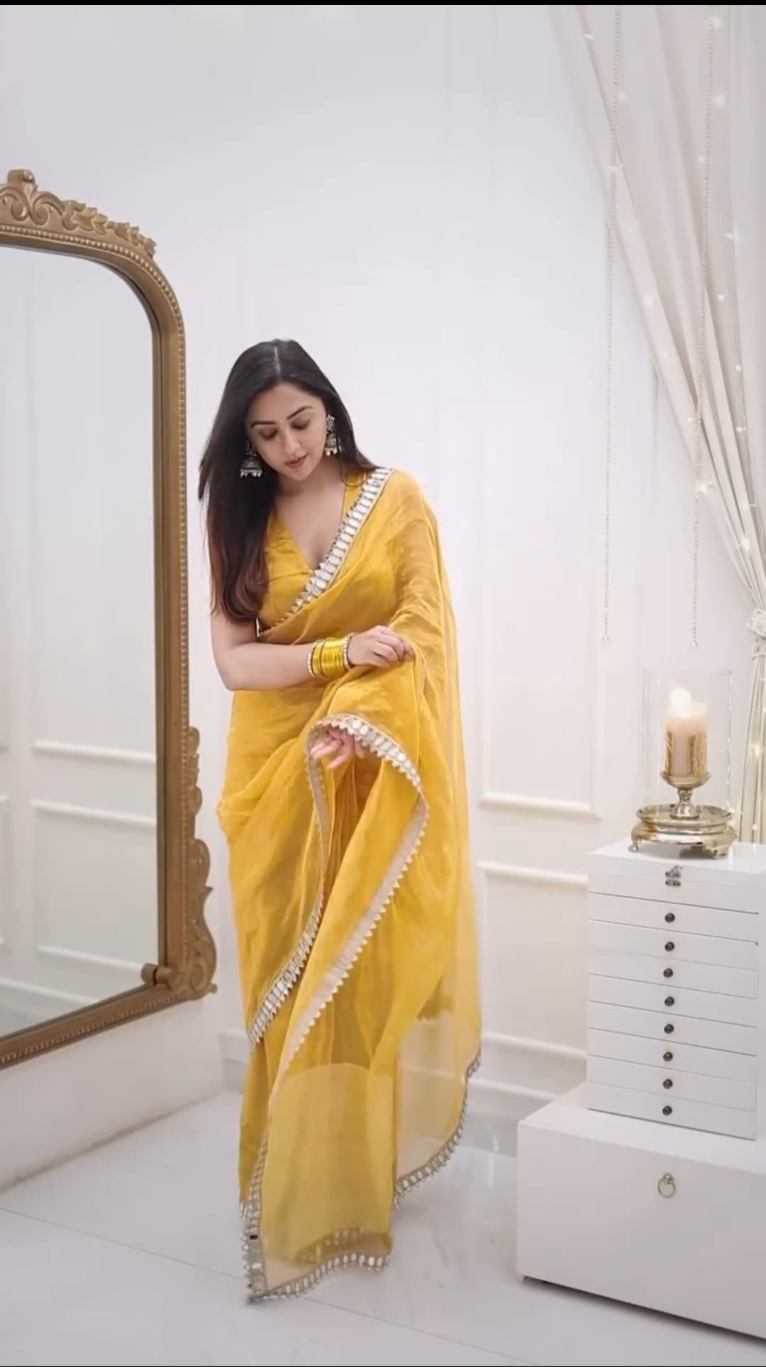 Real Mirror Ready To Wear Saree