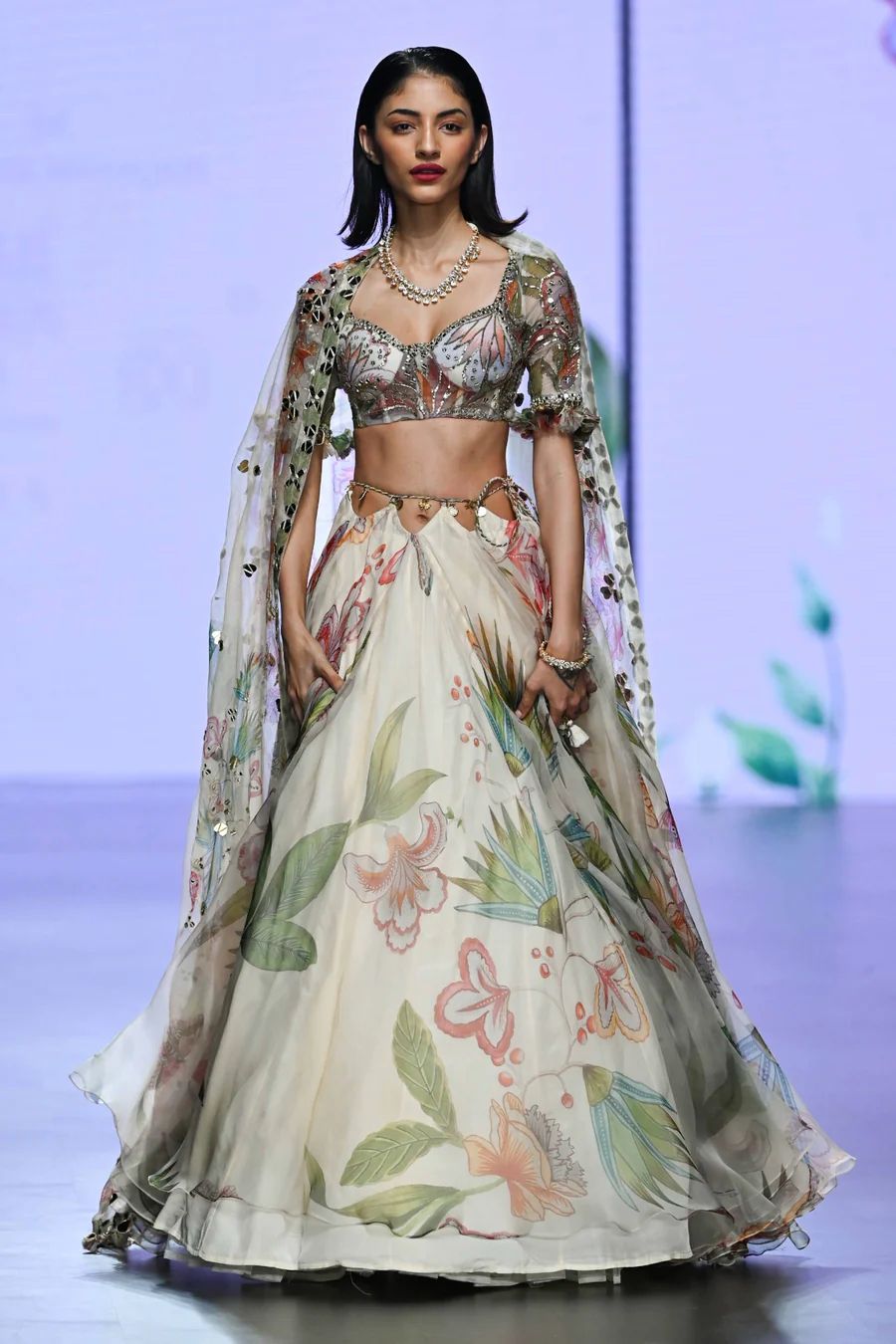 FLORAL HANDWORK LEHENGA