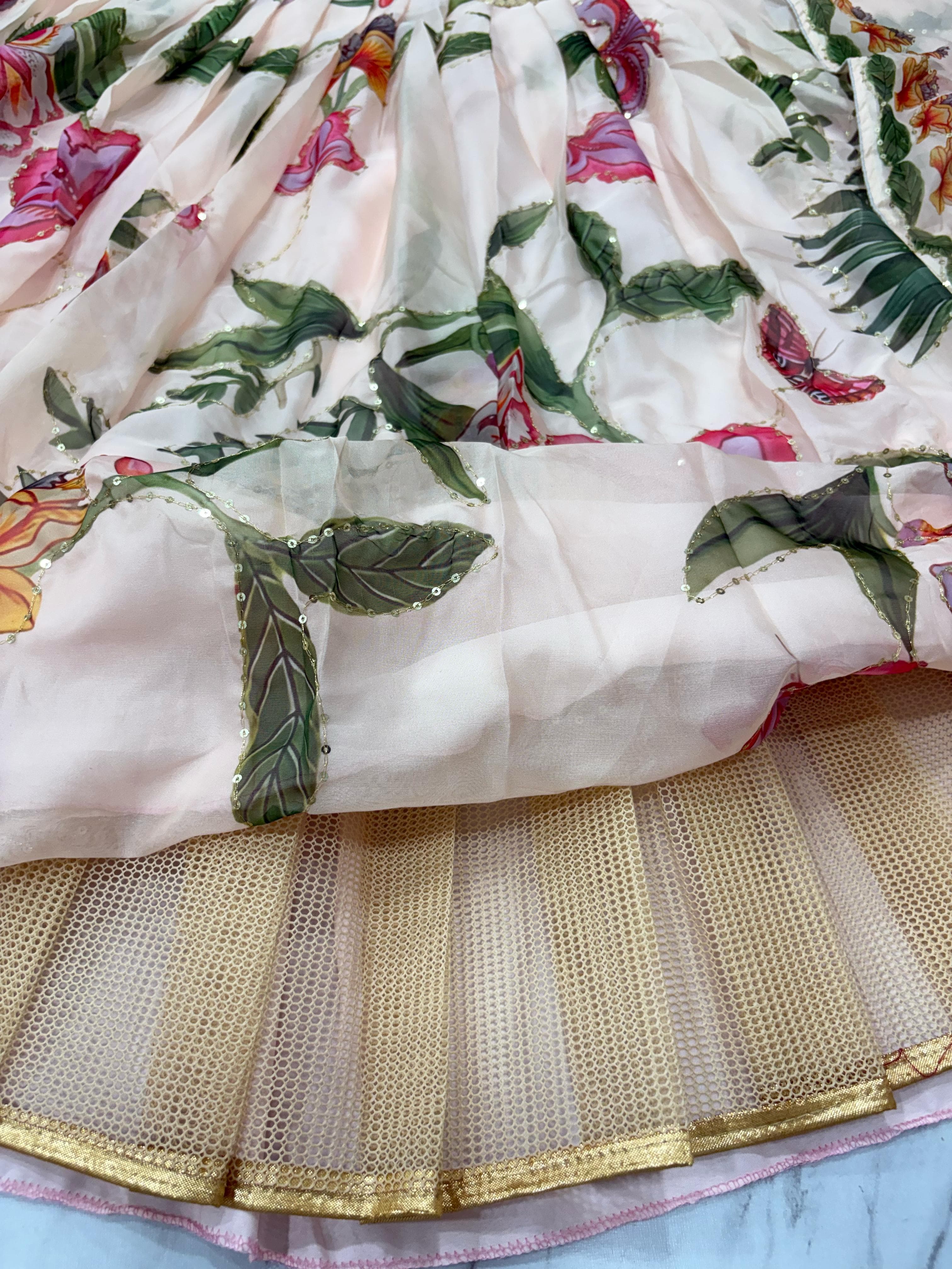FLORAL HANDWORK LEHENGA
