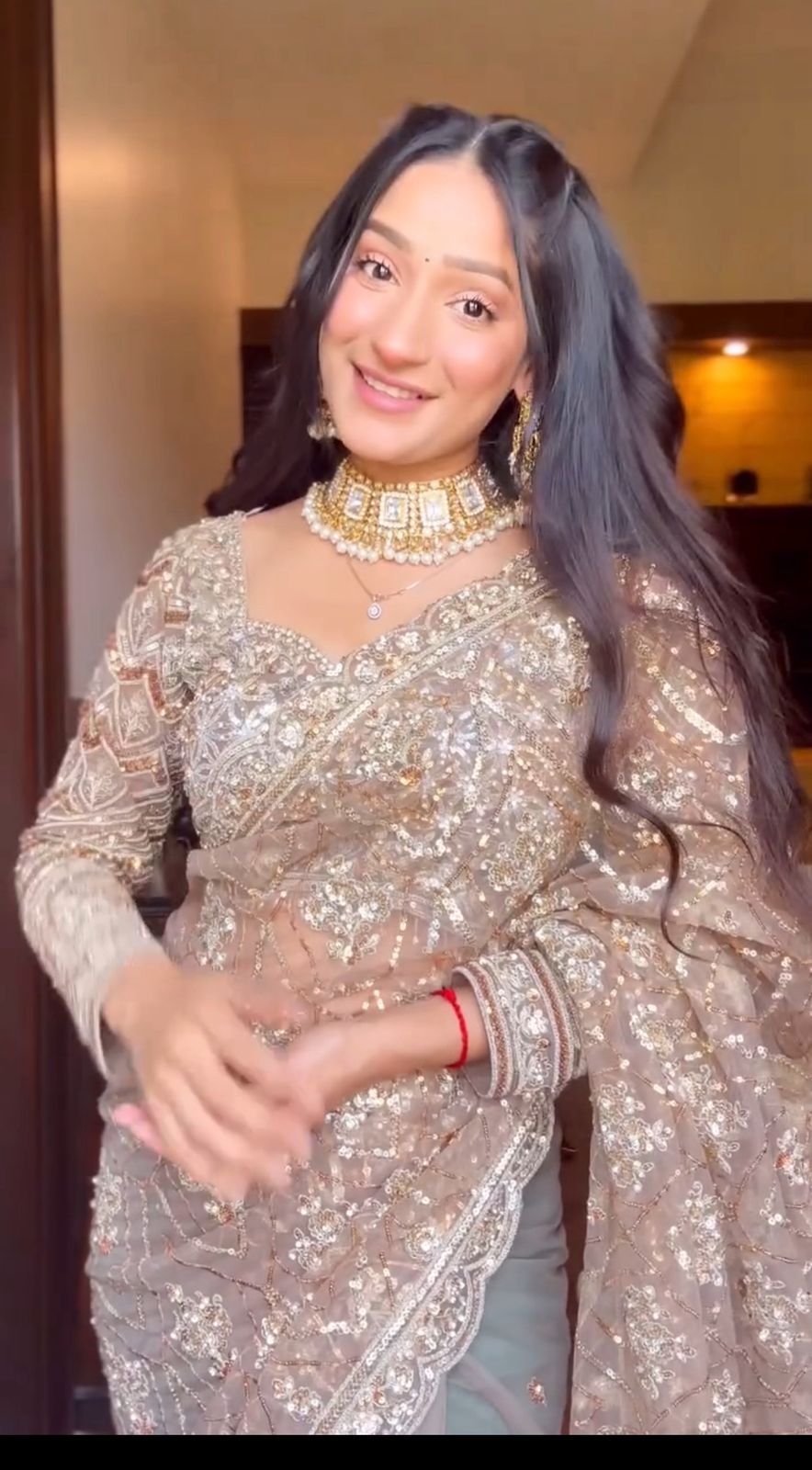 BEAUTIFUL SEQUINS SAREE