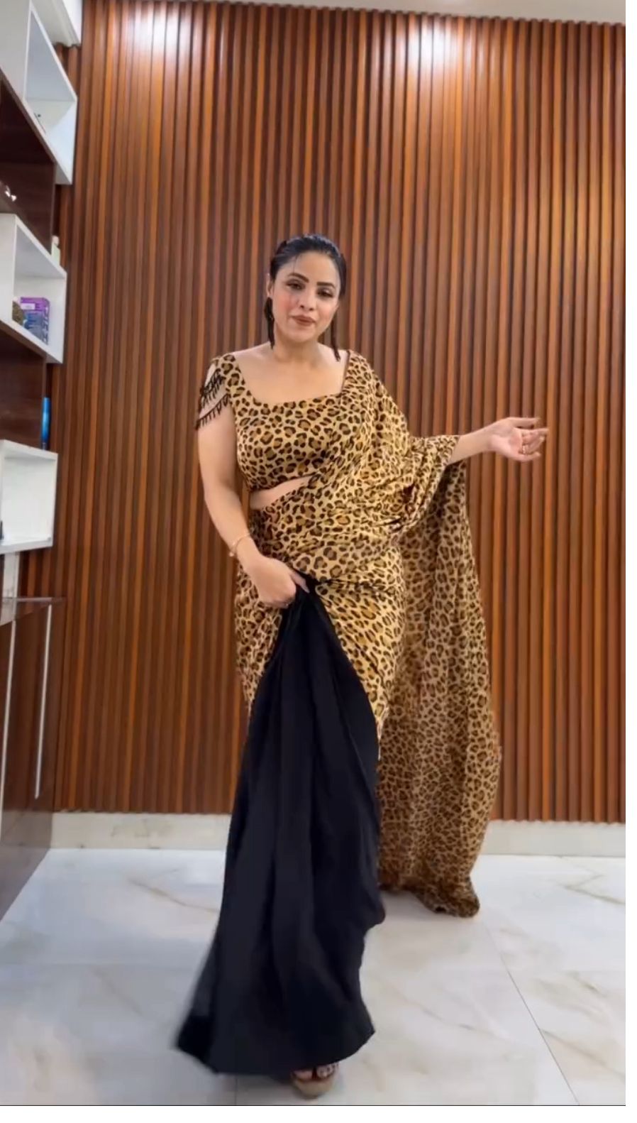 LATEST PRE DRAPE SAREE