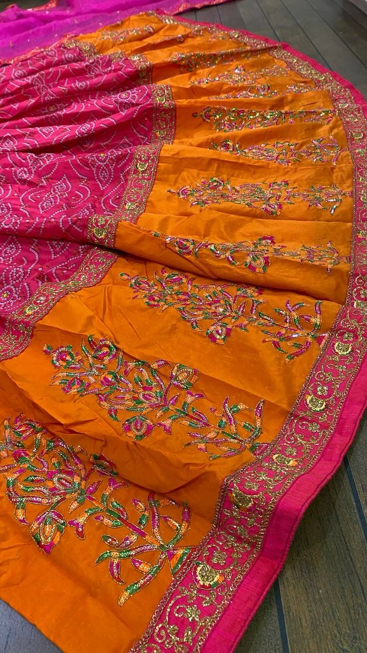 Bandhani Style Lehenga