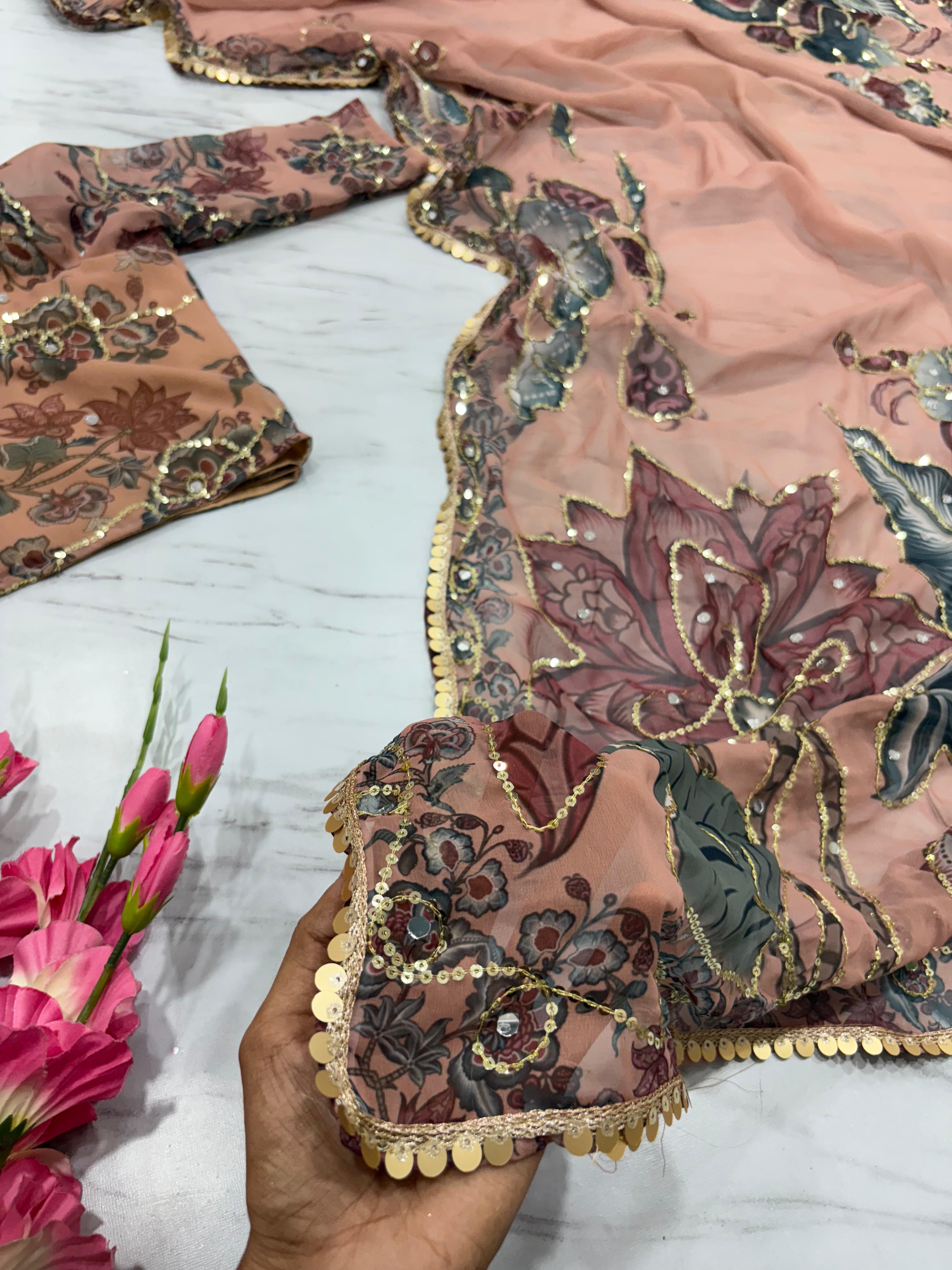 HANDWORK SAREE