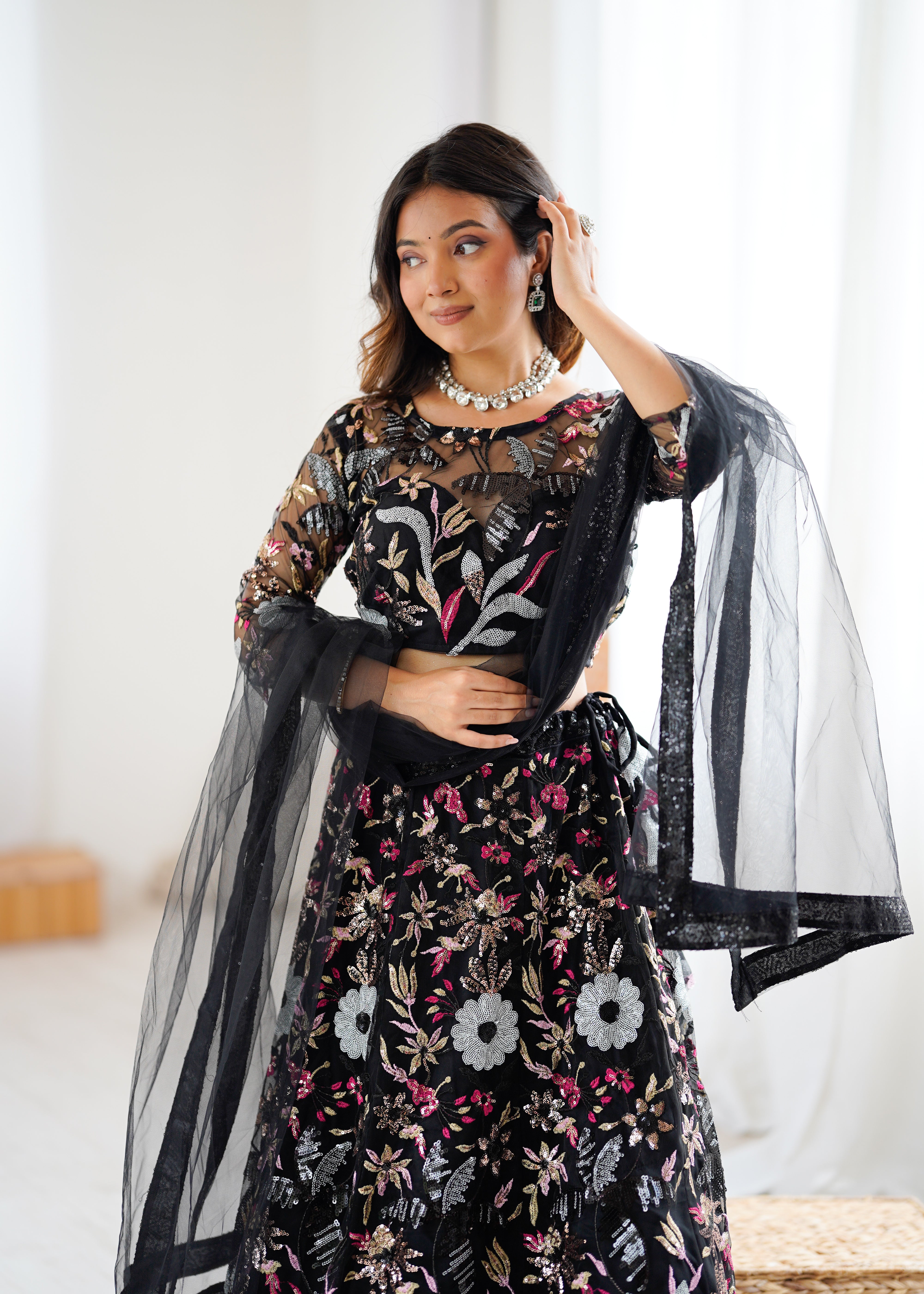 REAL MODELLING LEHENGA