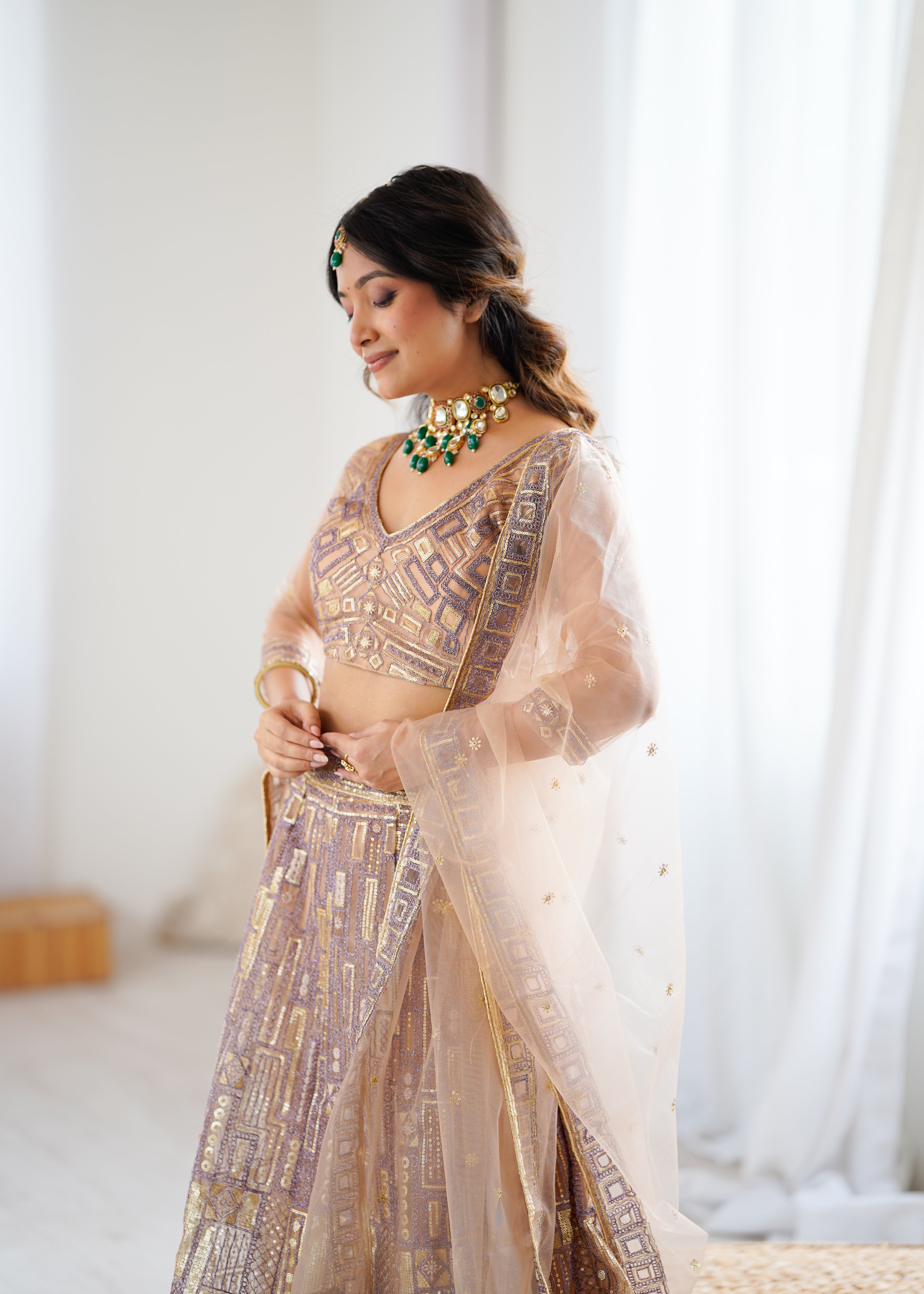 REAL MODELLING LEHENGA